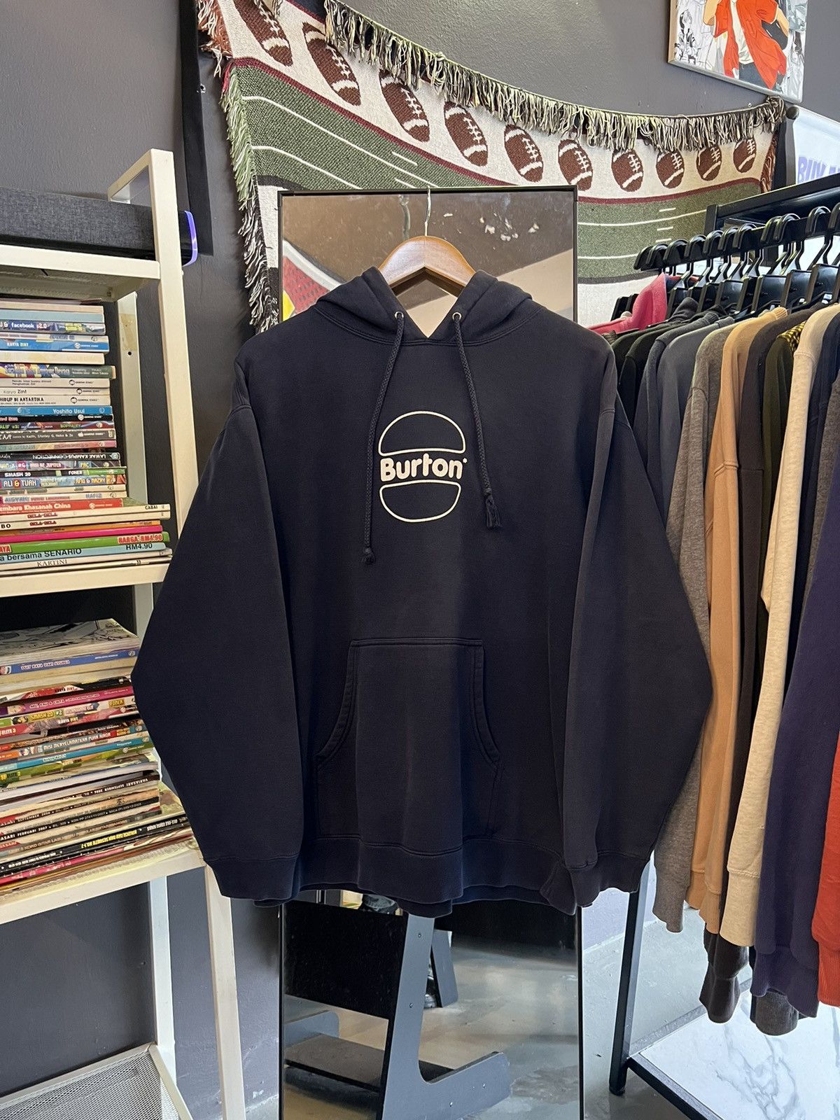 Burton × Vintage Vintage Burton Snowboard Brand Burger Hoodie Size US M / EU 48-50 / 2 - 1 Thumbnail