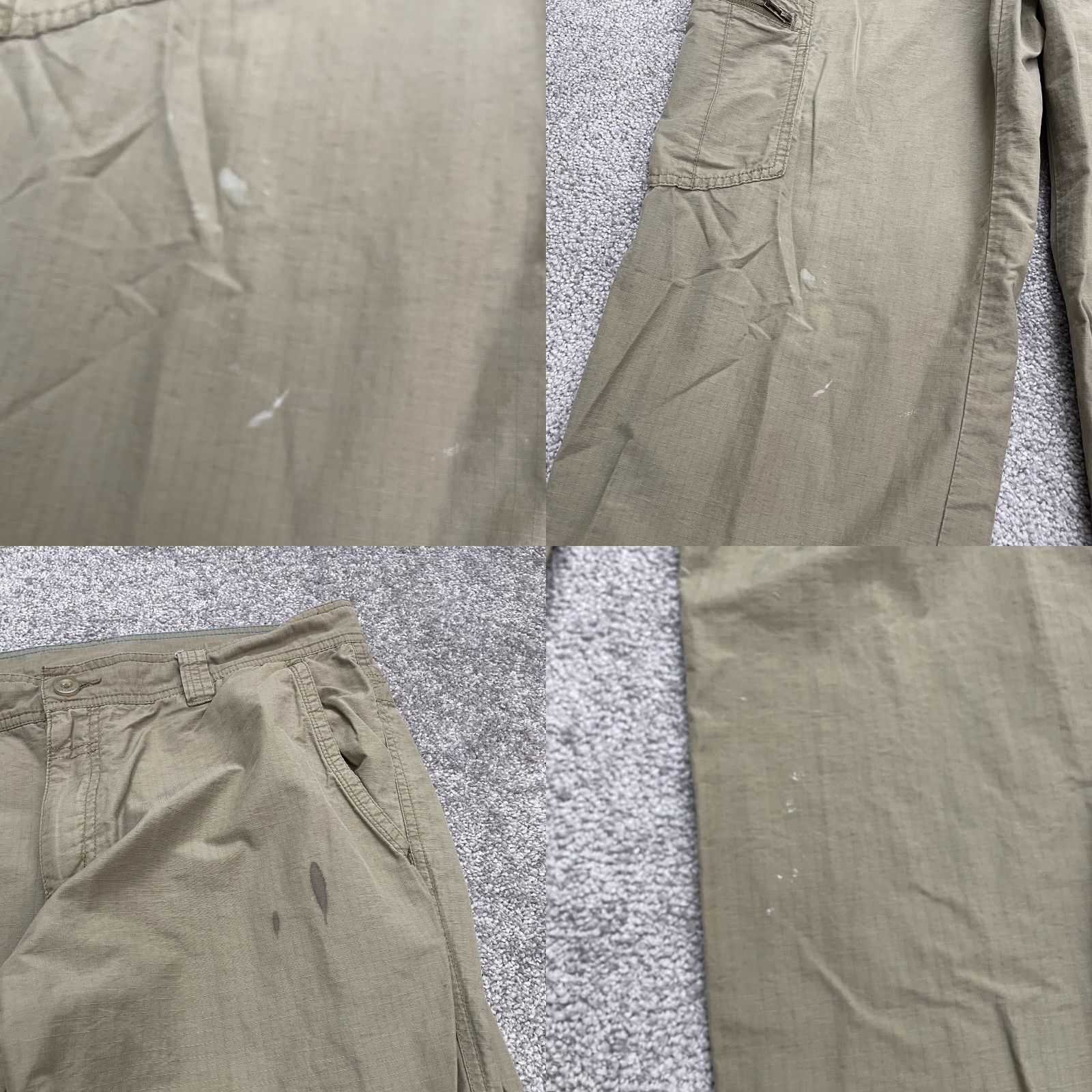 Vintage Columbia Pants Mens 36W 34L Cargo Straight Leg Brown Outdoor Lined Pocket Cargo Pant Size US 36 / EU 52 - 8 Thumbnail