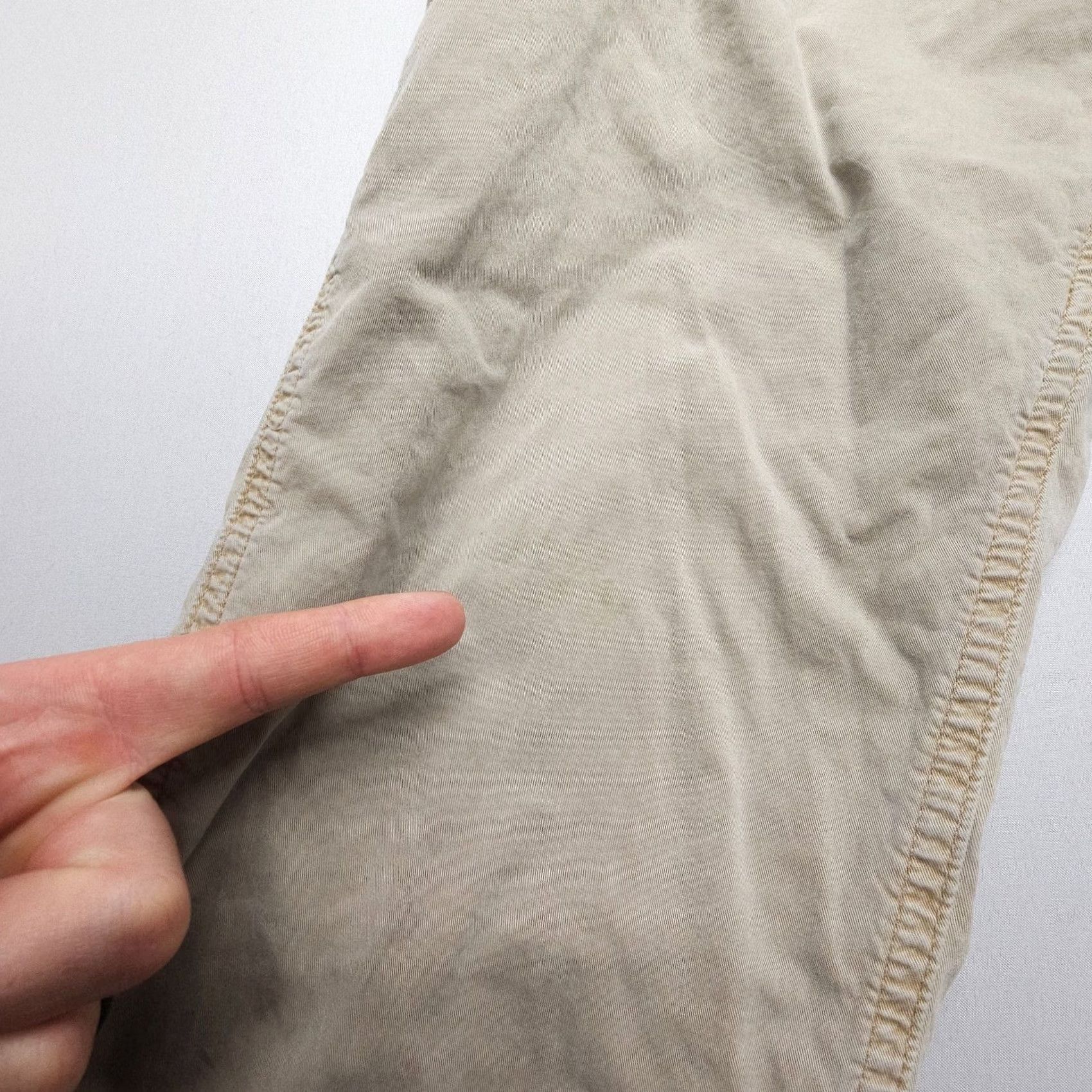 American Eagle Outfitters American Eagle Outfitters AE Flex Lived-In Cargo Pants Mens 31 x 28 Tan Cotton Blend Beige 5-Pocket Regular Tapered Front Mens Size US 31 - 3 Thumbnail
