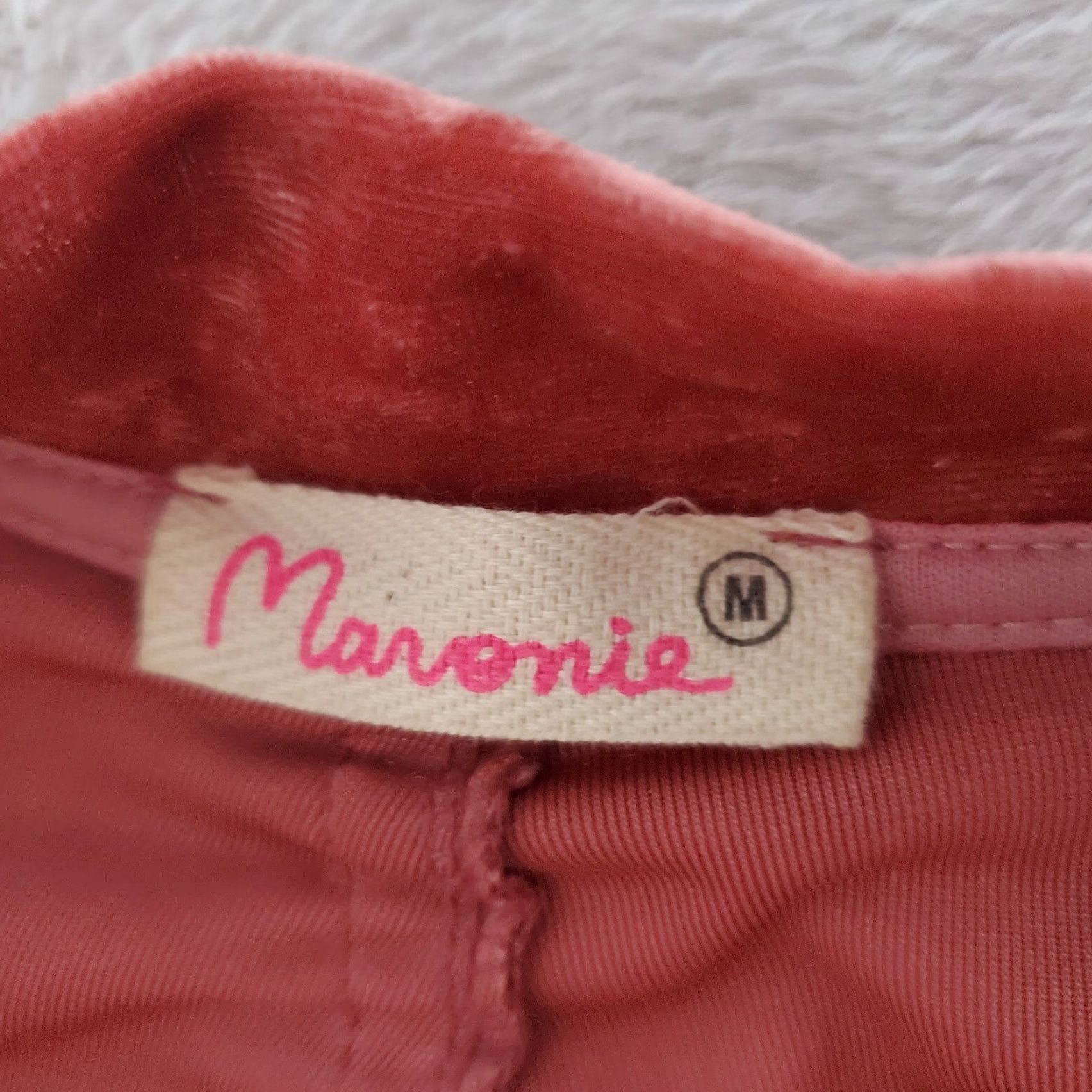 Velvet MaroNie Velvet Bomber Jacket Womens M Mauve Full Zip Ruched Back Elastic Waist & Cuffs Size M / US 6-8 / IT 42-44 - 3 Thumbnail