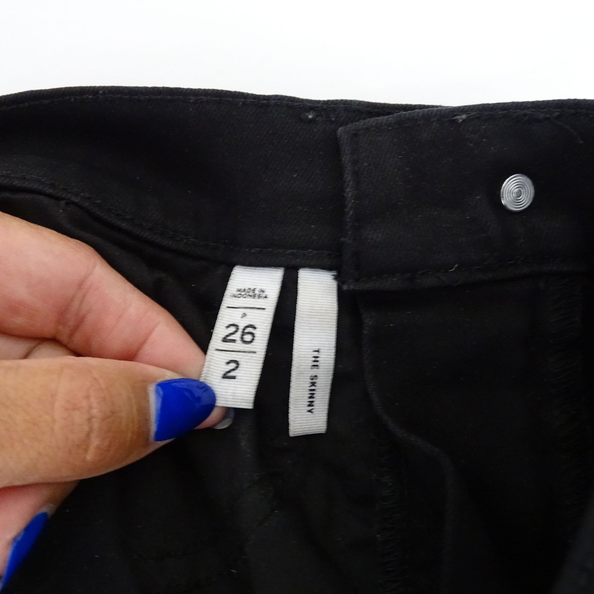 Loft Ann Taylor Loft Black The Skinny Jeans Women Size 26 2 Zippe Size 26" / US 2 / IT 38 - 6 Thumbnail