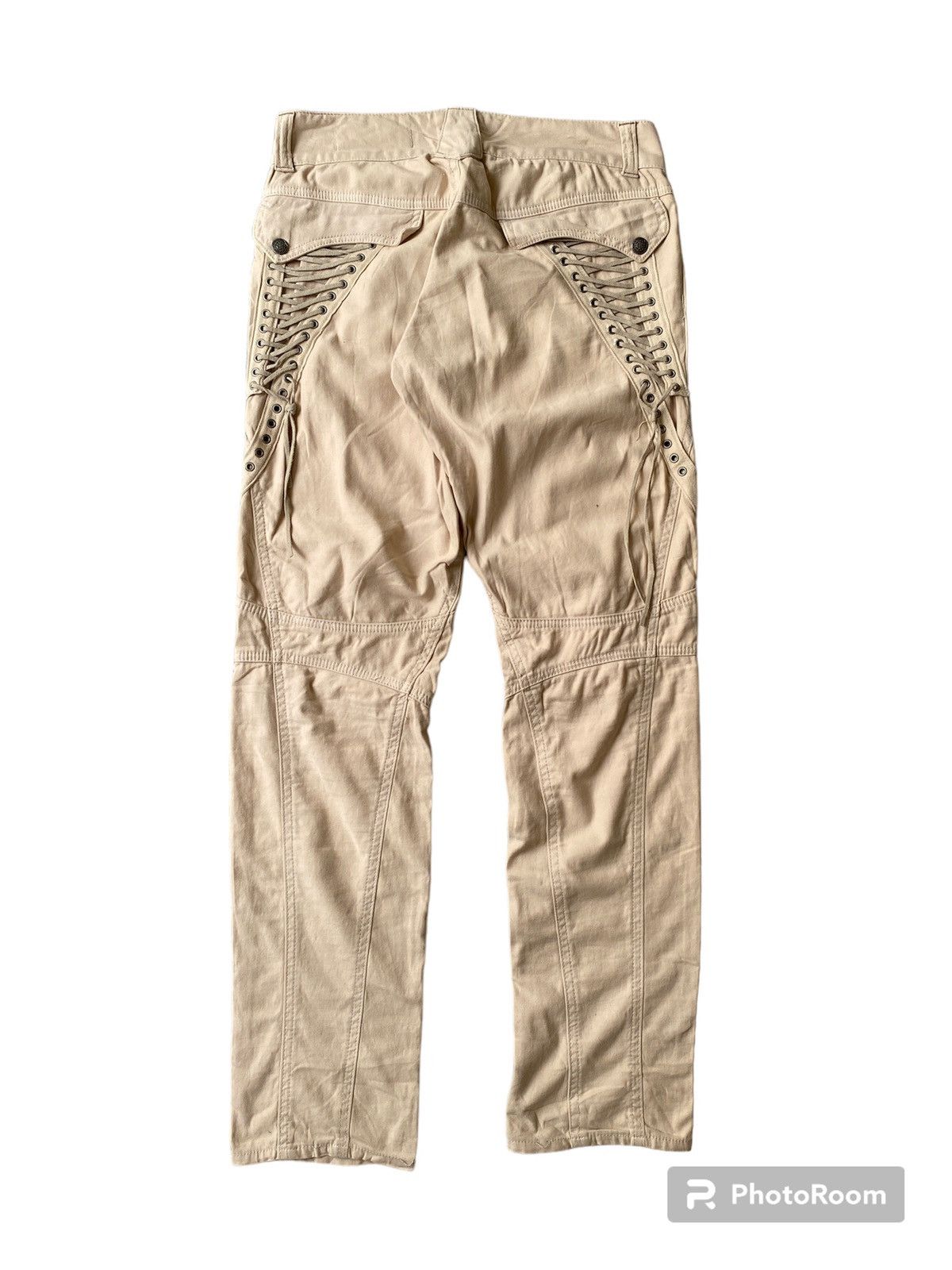 Japanese Brand × Le Grande Bleu (L.G.B.) × Tornado Mart 2000s - Cook Jeans Pant Laces Back Pocket Design Size US 30 / EU 46 - 2 Thumbnail