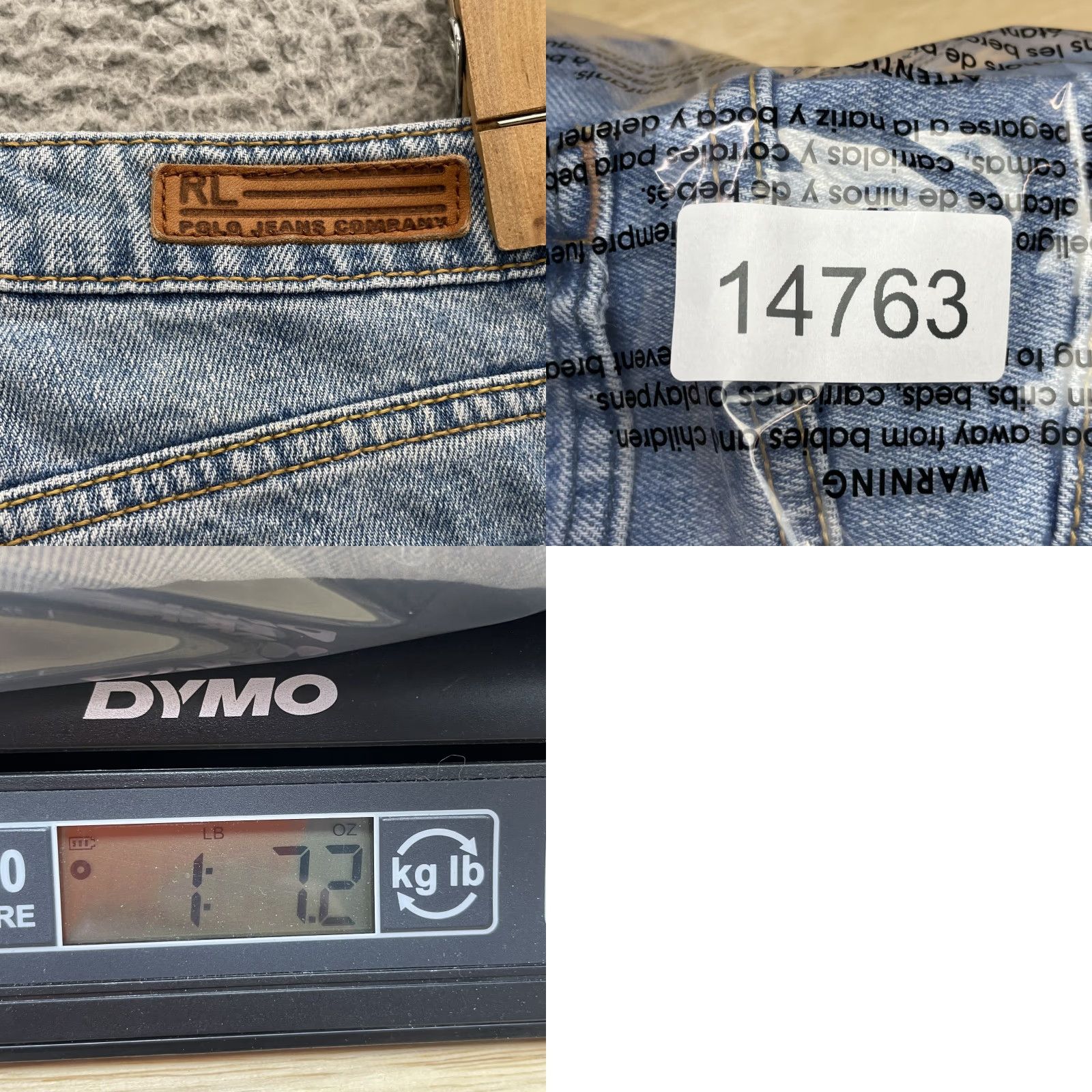 Polo Ralph Lauren VINTAGE Polo Ralph Lauren Jeans Co. Women's 12 34x32 Baggy 90s Y2K Streetwear Workwear Blue Denim Shirt Jeans Co. Polo Sayurday Mens Womens Girls Boys Size 34" / US 12 / IT 48 - 9 Thumbnail