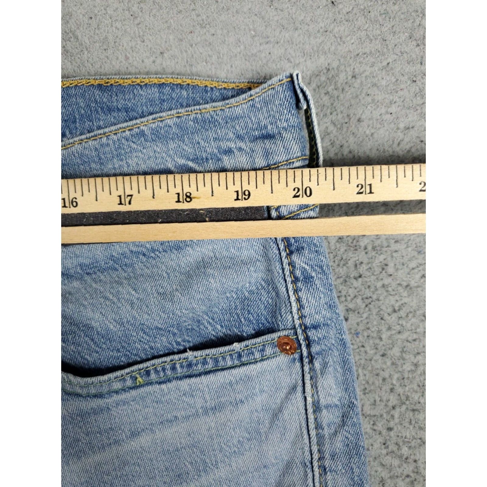 Levi's Levis 505 Straight Leg Jeans Mens 40x30 Blue Cotton 5-Pocket Design Size US 40 / EU 56 - 4 Thumbnail