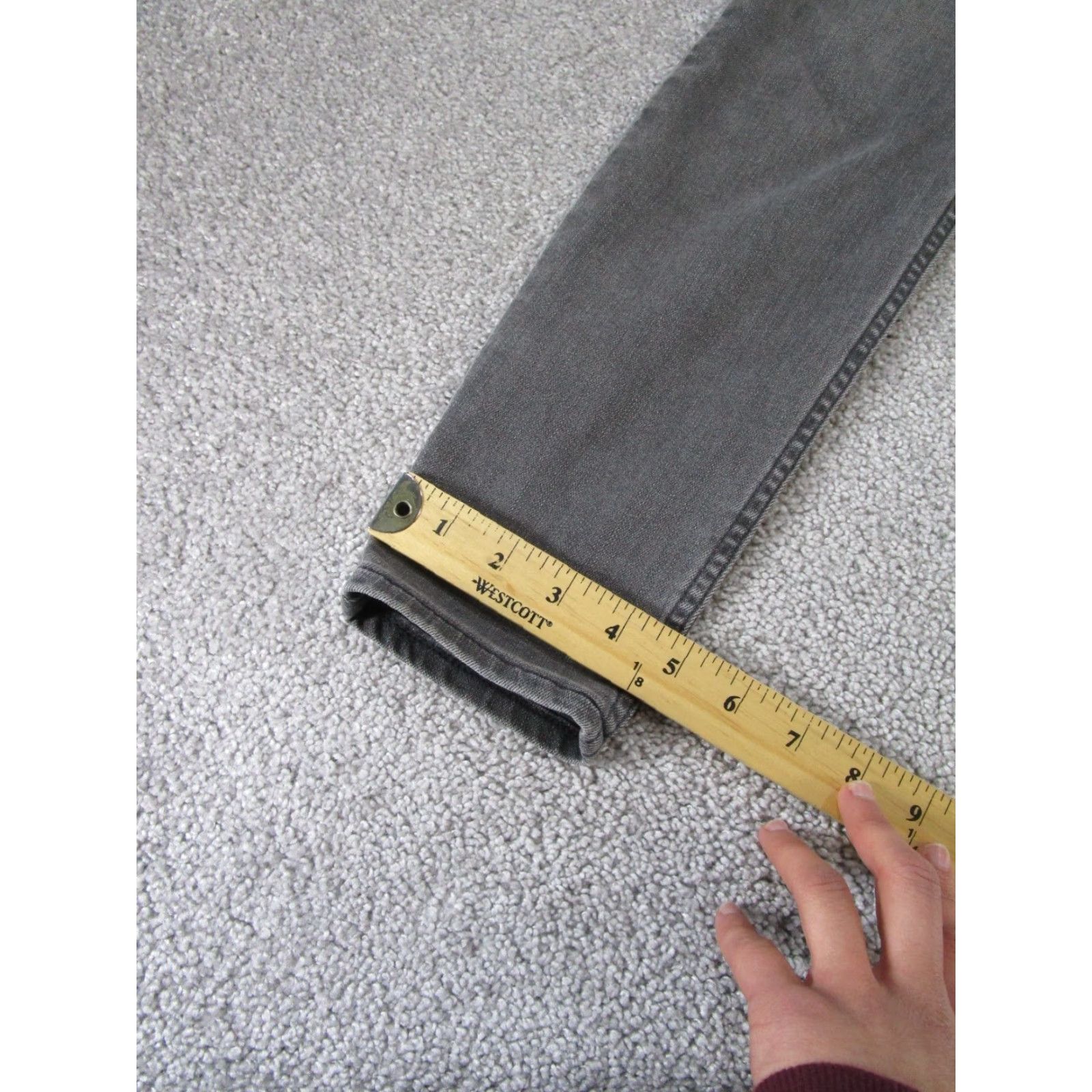 Athleta VINTAGE Athleta Womens Jeans Skinny Mid Rise 4 Gray Denim 2010s Size 27" / US 4 / IT 40 - 5 Thumbnail