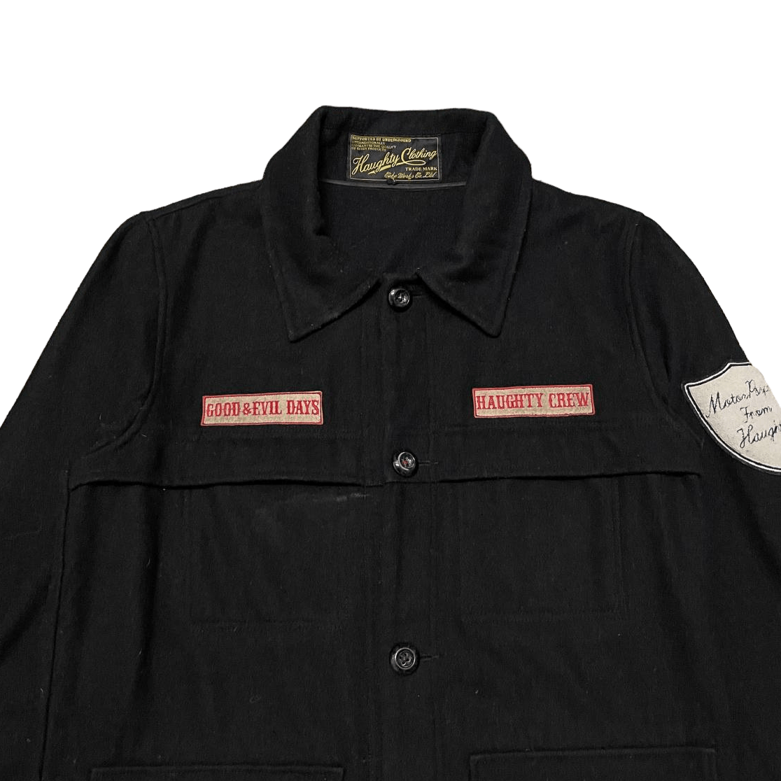 Japanese Brand Vintage Haughty Crew Jacket Multi Pocket Workers Size US L / EU 52-54 / 3 - 2 Thumbnail