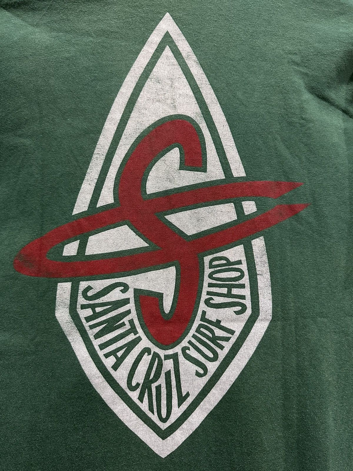 Santa Cruz Skateboards Vintage 90s Santa Cruz Surf Shop Skatesurf Faded Tee Size US M / EU 48-50 / 2 - 3 Thumbnail