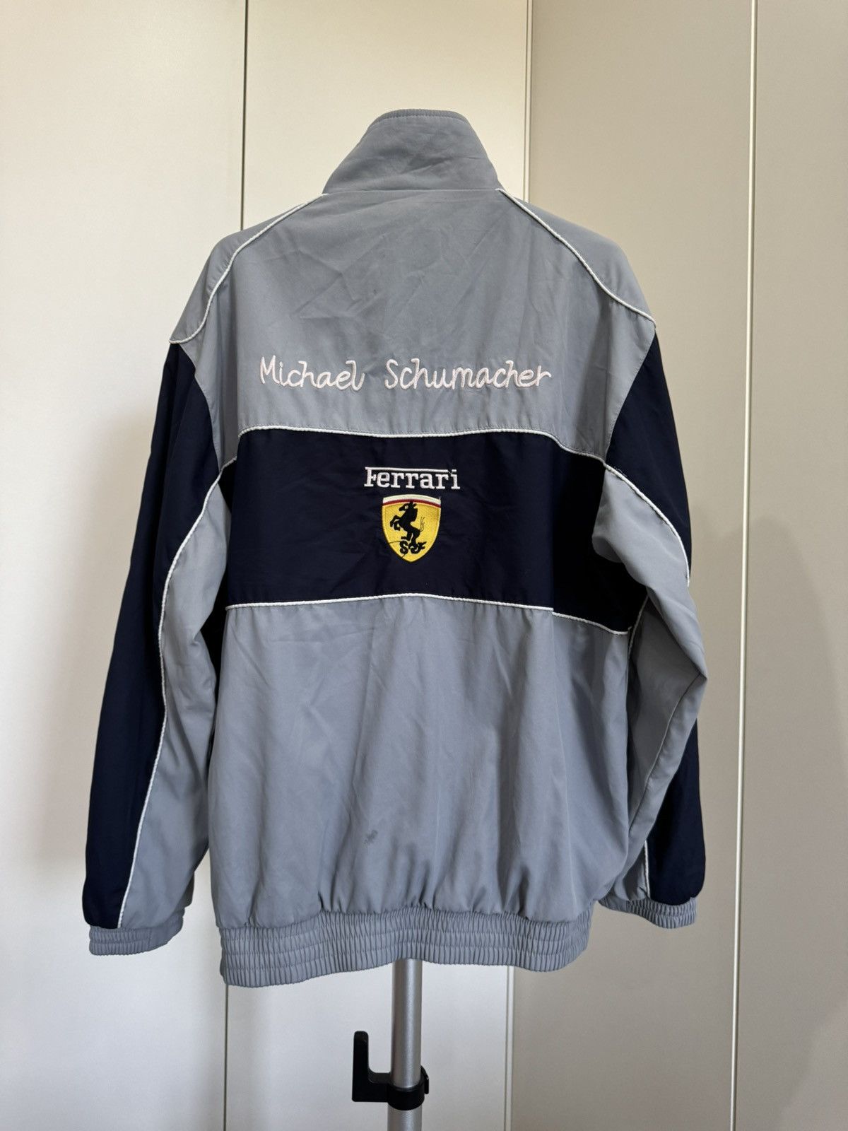 Vintage Vintage Ferrari jacket racing Gray rare size XL-XXL Size US XL / EU 56 / 4 - 2 Thumbnail