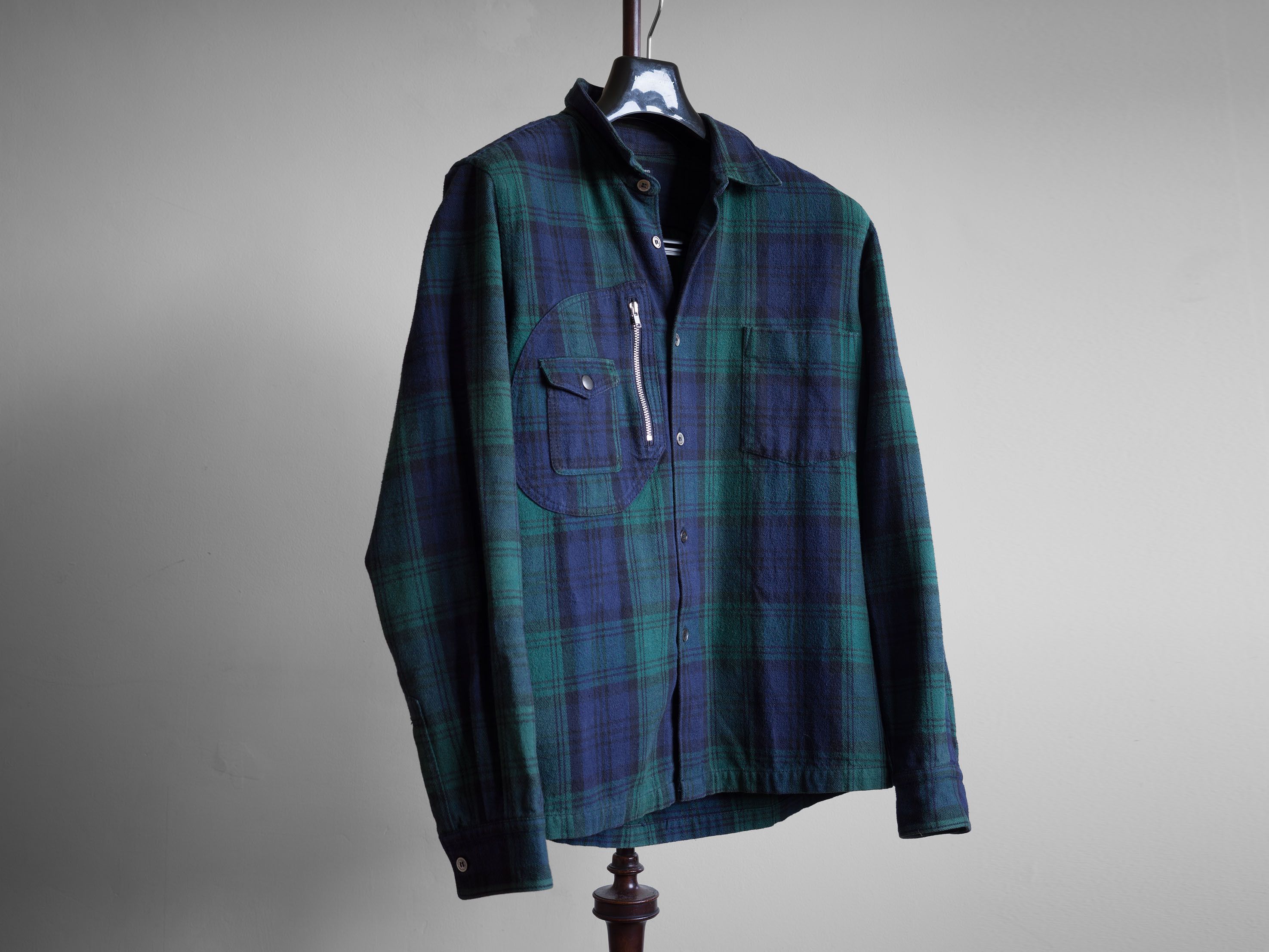 Comme des Garcons Homme AW2005 COMME des GARÇONS HOMME HEAVY COTTON FLANNEL SHIRT Size US L / EU 52-54 / 3 - 2 Thumbnail