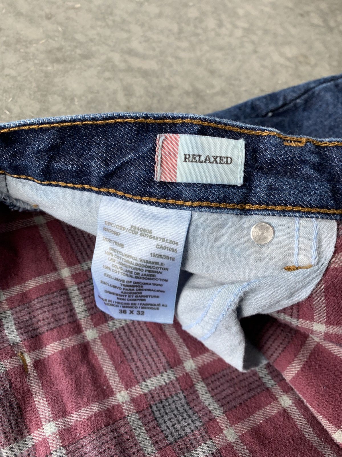 Dickies × Vintage Vintage Y2K Flannel Lined Dickies Jeans Size US 36 / EU 52 - 3 Thumbnail
