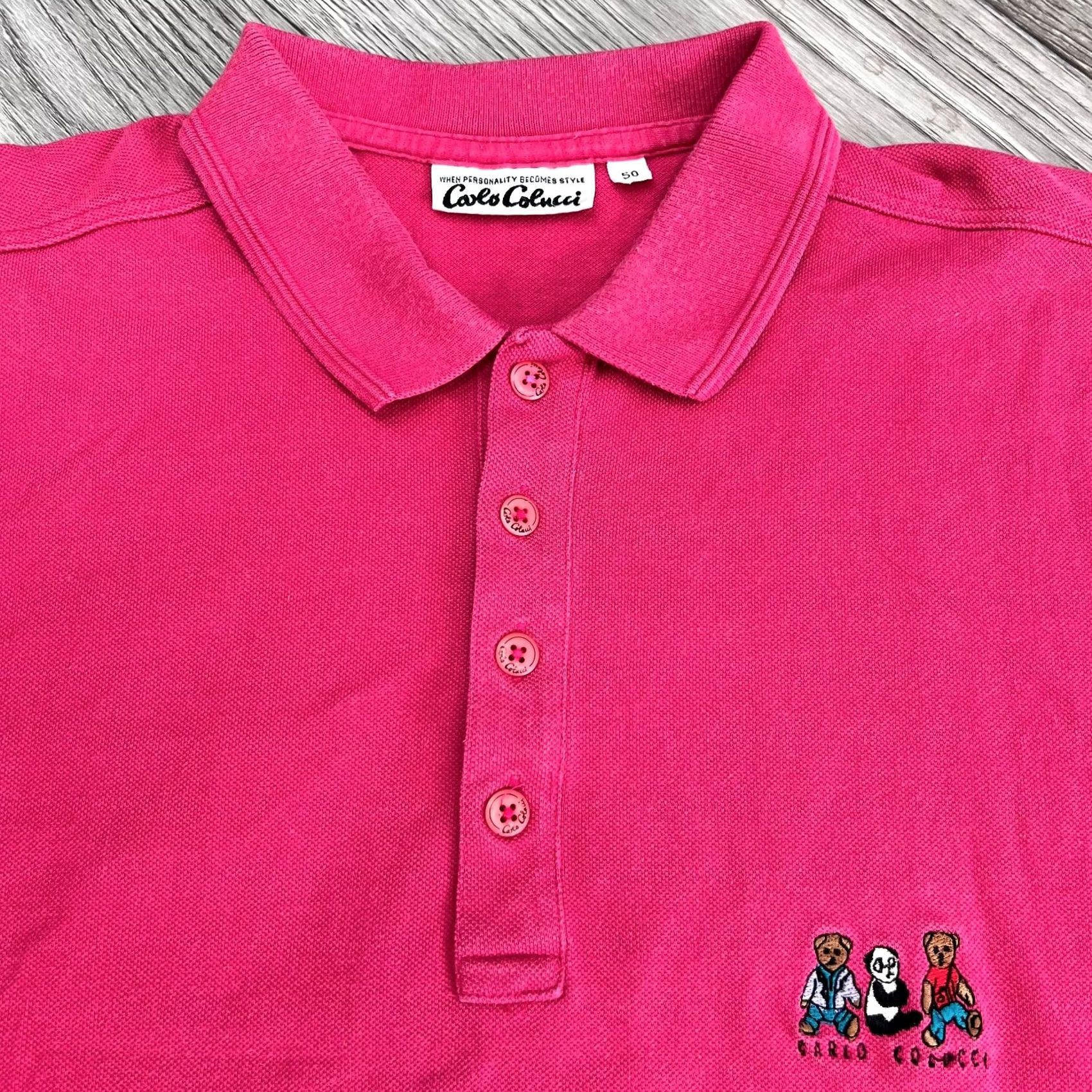 Carlo Colucci VINTAGE Carlo Colucci Shirt Mens M Pink Polo Men Size Size US M / EU 48-50 / 2 - 2 Thumbnail