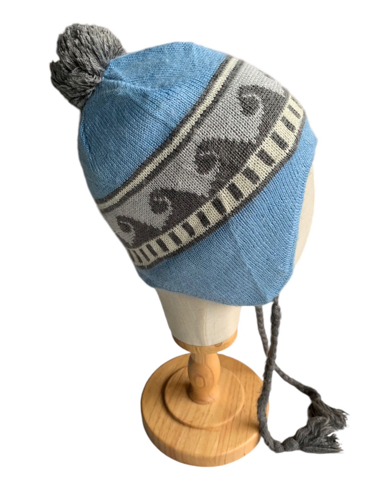 Japanese Brand × Kapital × Vintage Knitted Earflap Nice Design Winter Sessions Beanie Hats Size ONE SIZE - 2 Thumbnail