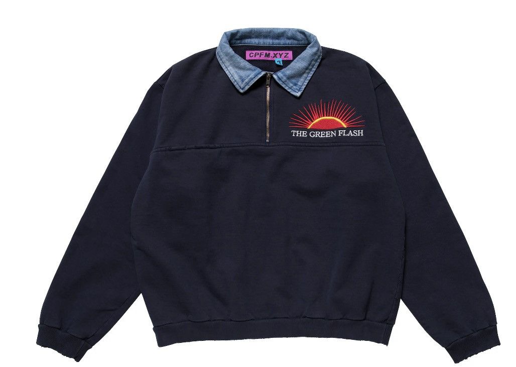 Cactus Plant Flea Market 2019 Cactus Plant Flea Market Green Flash Denim Half Zip Size US XL / EU 56 / 4 - 14 Thumbnail