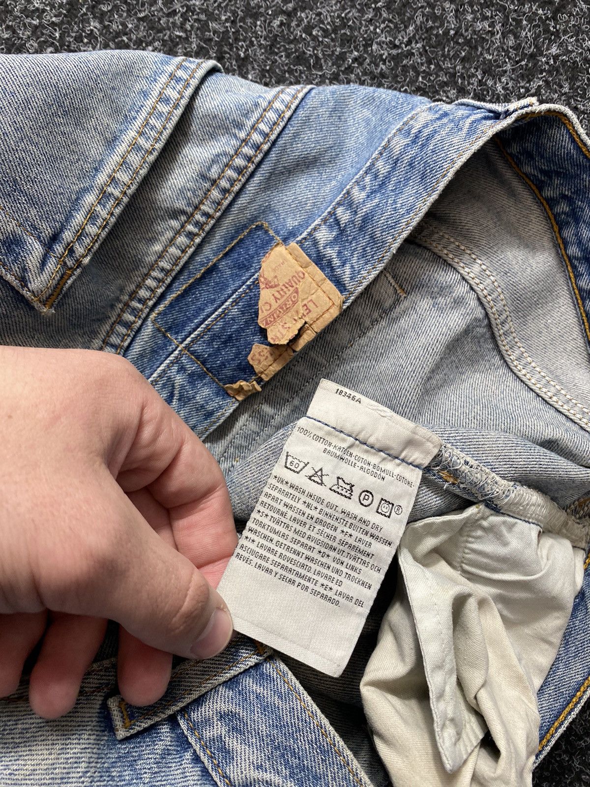 If Six Was Nine × Levi's 90s Levis Baggy Relaxed Dirty Distressed Opium Punk Jean vtg Size US 32 / EU 48 - 8 Thumbnail