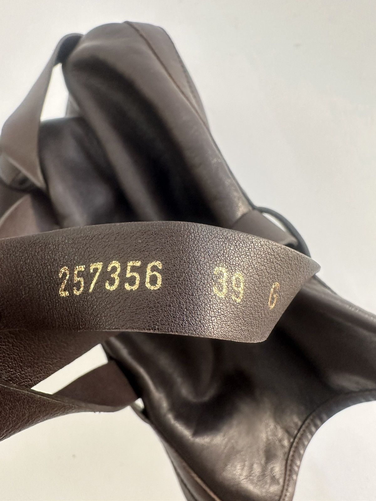 Gucci Gucci Dark Brown Leather Buckle Knee Boots Size 39. Size US 9 / IT 39 - 7 Thumbnail