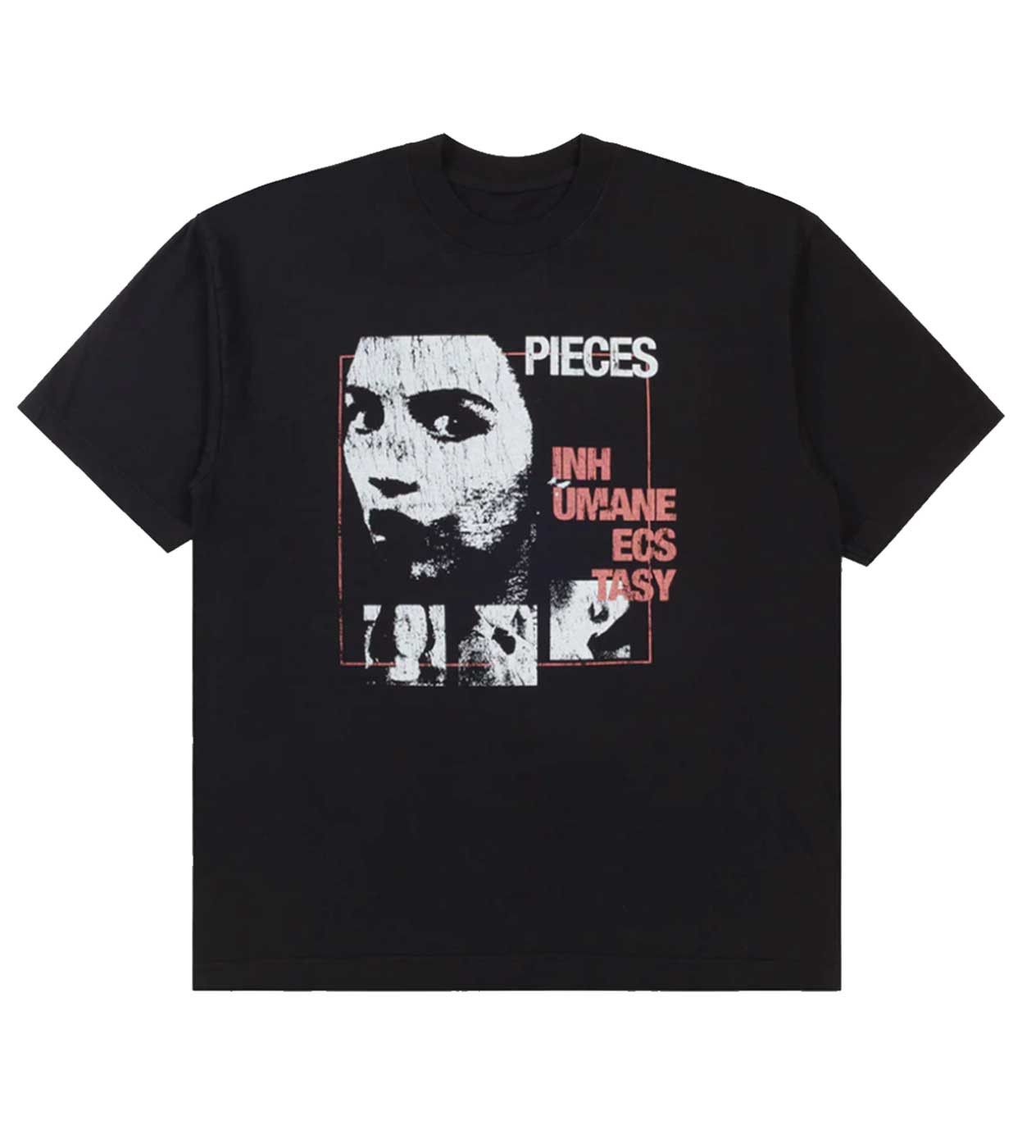 Other Pieces Inhumane Tee Vintage Black Size US S / EU 44-46 / 1 - 1 Thumbnail