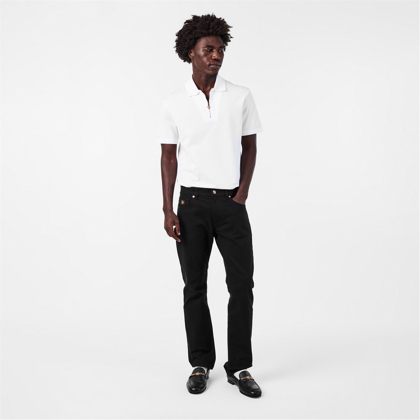 Versace o1g2r1mq0526 Short Sleeve Polo Shirt in White Size US L / EU 52-54 / 3 - 6 Thumbnail