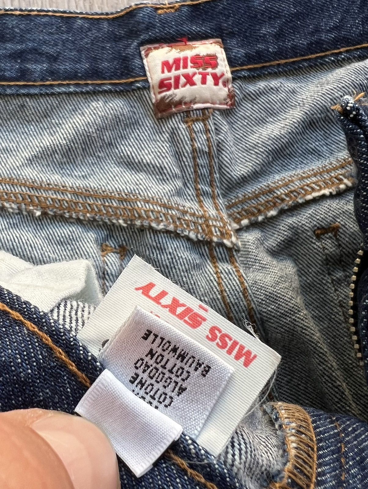 Miss Sixty × Vintage Vintage Miss Sixty Embroidered Logo Blue Jeans Y2K Size 32" / US 10 / IT 46 - 8 Thumbnail