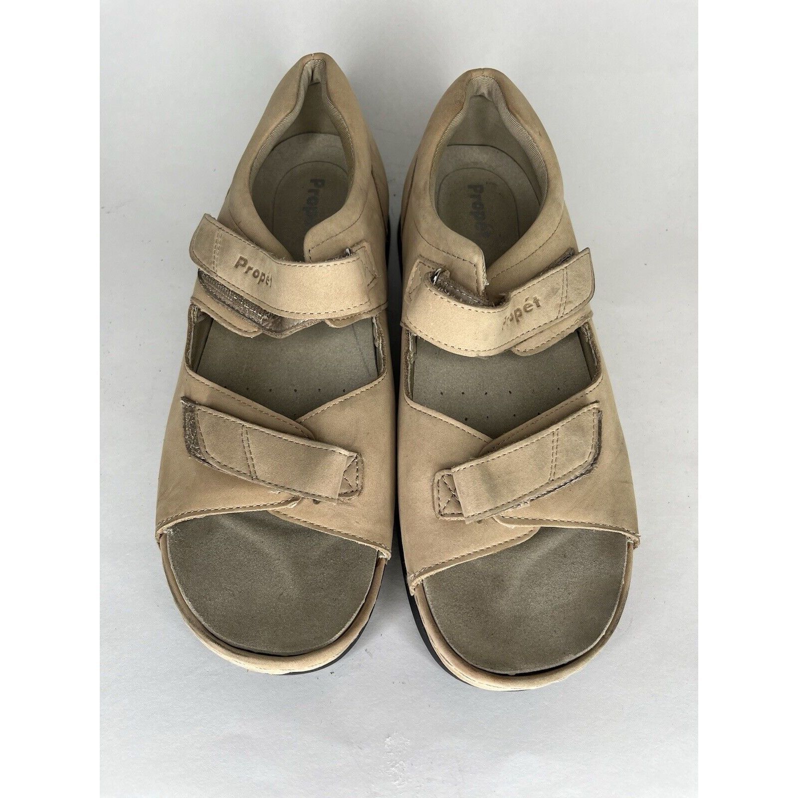 Other Propet Beige Nubuck Comfort Walking Strap Outdoor Sandals Wo Size US 11 / IT 41 - 10 Thumbnail