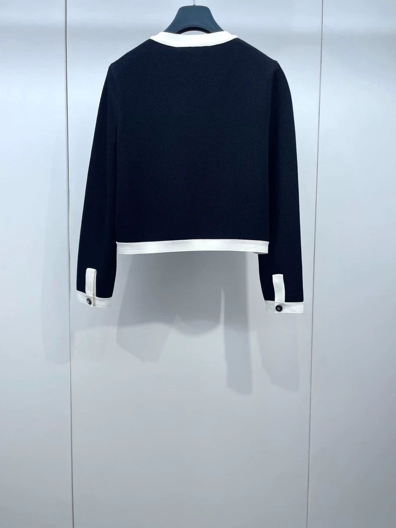 Dior Dior Black and White Knit Cardigan Jacket-2506 Size S / US 4 / IT 40 - 2 Thumbnail
