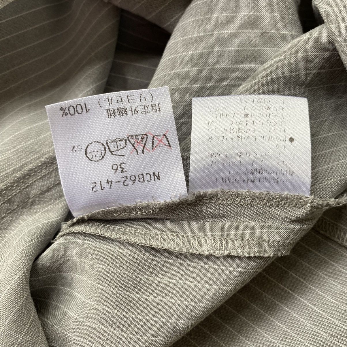 Yves Saint Laurent YVES SAINT LAURENT Light Gray Striped Pocket Shirt Size XS / US 0-2 / IT 36-38 - 17 Thumbnail