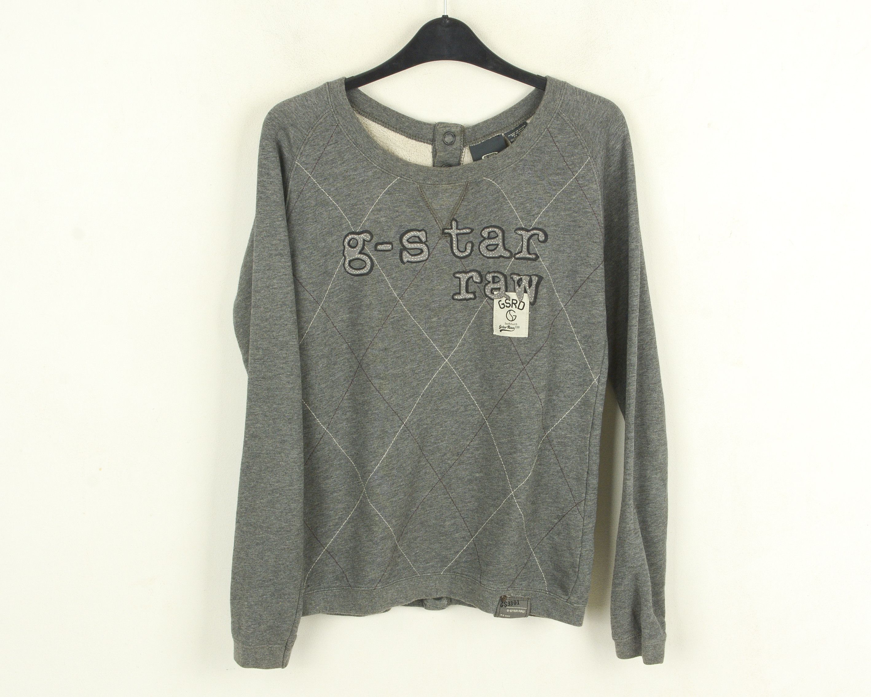 G-Star Cisto R SW Womens S Jumper Pullover Sweatshirt Back Snap On Size S / US 4 / IT 40 - 1 Thumbnail