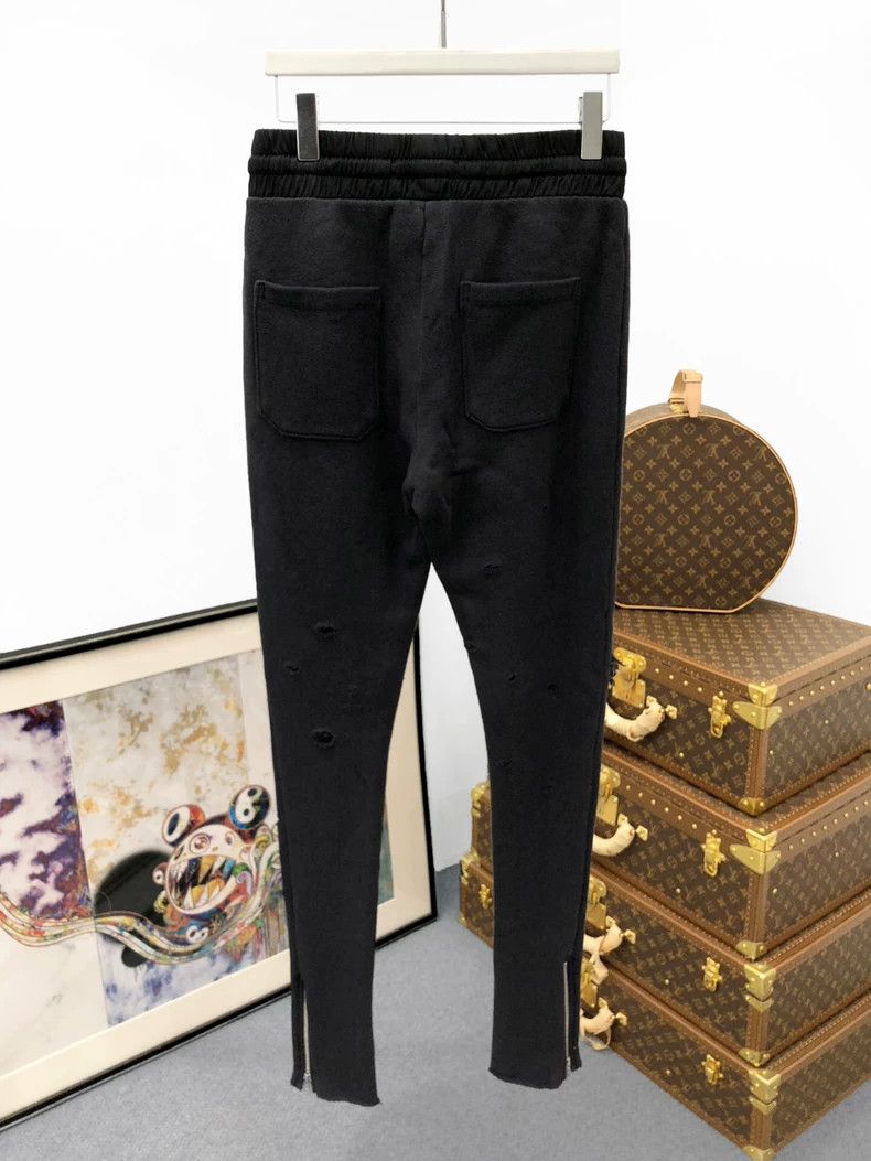 Amiri Amiri Size SKnee-pitched leather-damaged sweatpants 2501-Ne Size US 30 / EU 46 - 2 Thumbnail