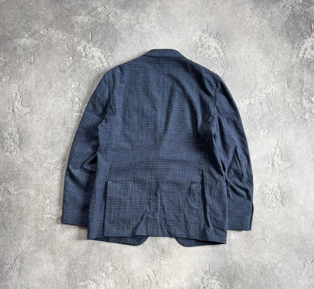 Lardini Lardini L/XL Chekered blue blazer button up jacket casual Size US L / EU 52-54 / 3 - 13 Thumbnail