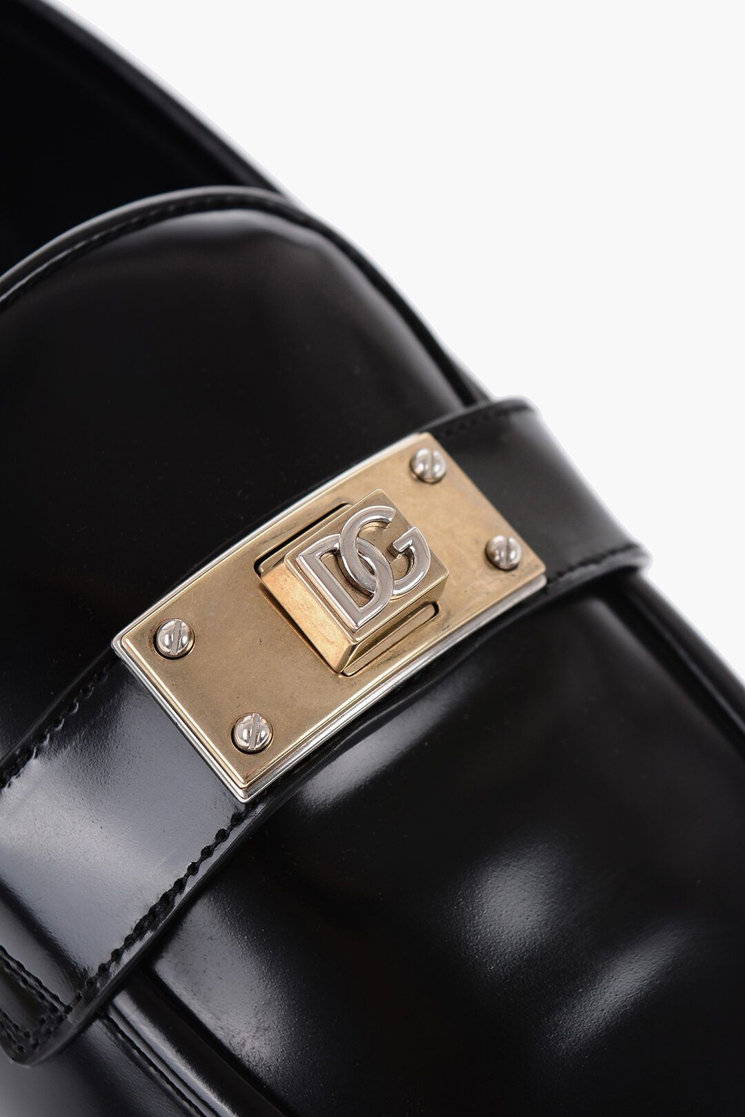 Dolce & Gabbana og1mm0825 Brushed Leather Ariosto Loafers in Black Size US 11 / EU 44 - 4 Thumbnail