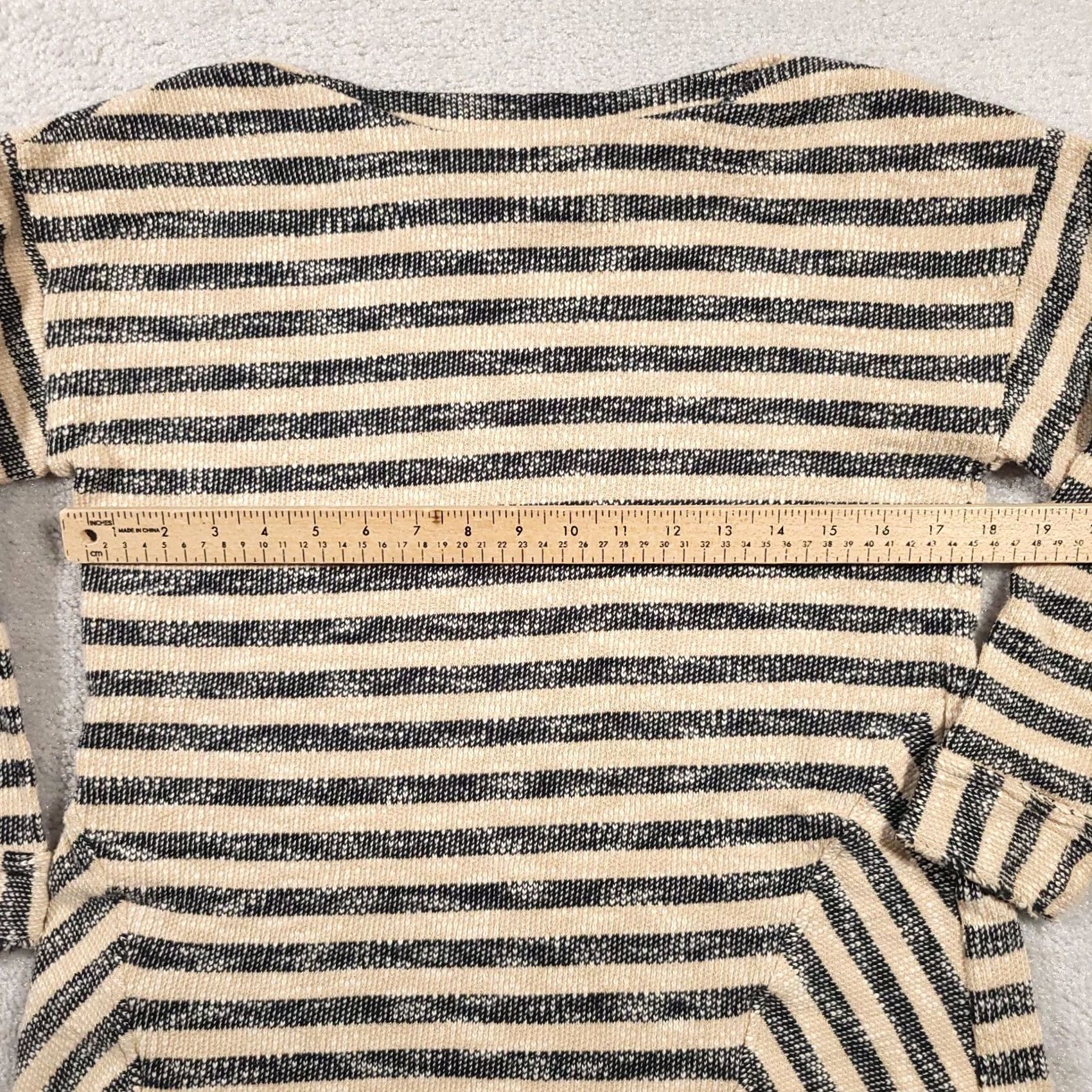 Soft Surroundings Soft Surroundings Shirt Women's Petite Medium PM Stripe Knit Long Sleeve Size M / US 6-8 / IT 42-44 - 4 Thumbnail