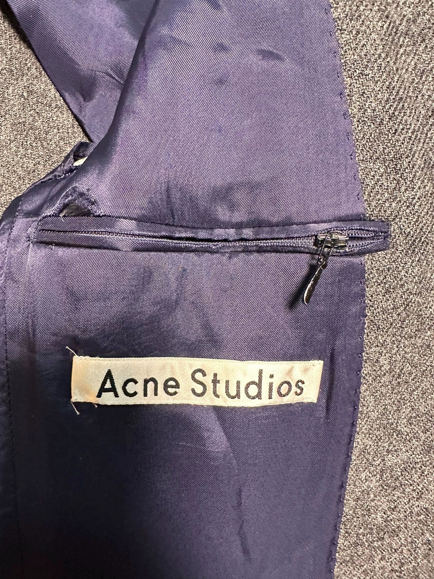 Acne Studios Acne Studios Thick Dark Gray Wool Suit Padded 9/10 Size 46R - 4 Thumbnail