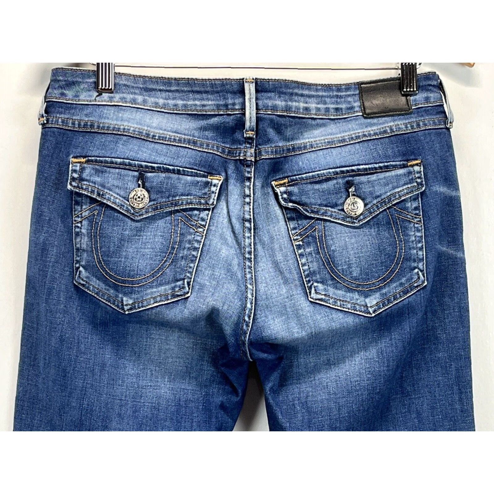 True Religion VINTAGE? Wait, not vintage. True Religion Joey Jeans Women Flare 31 Blue Denim Jeans, Low Rise, Joey Model, Jeans, Womens Size 31 Size 24" / US 00 / IT 34 - 4 Thumbnail