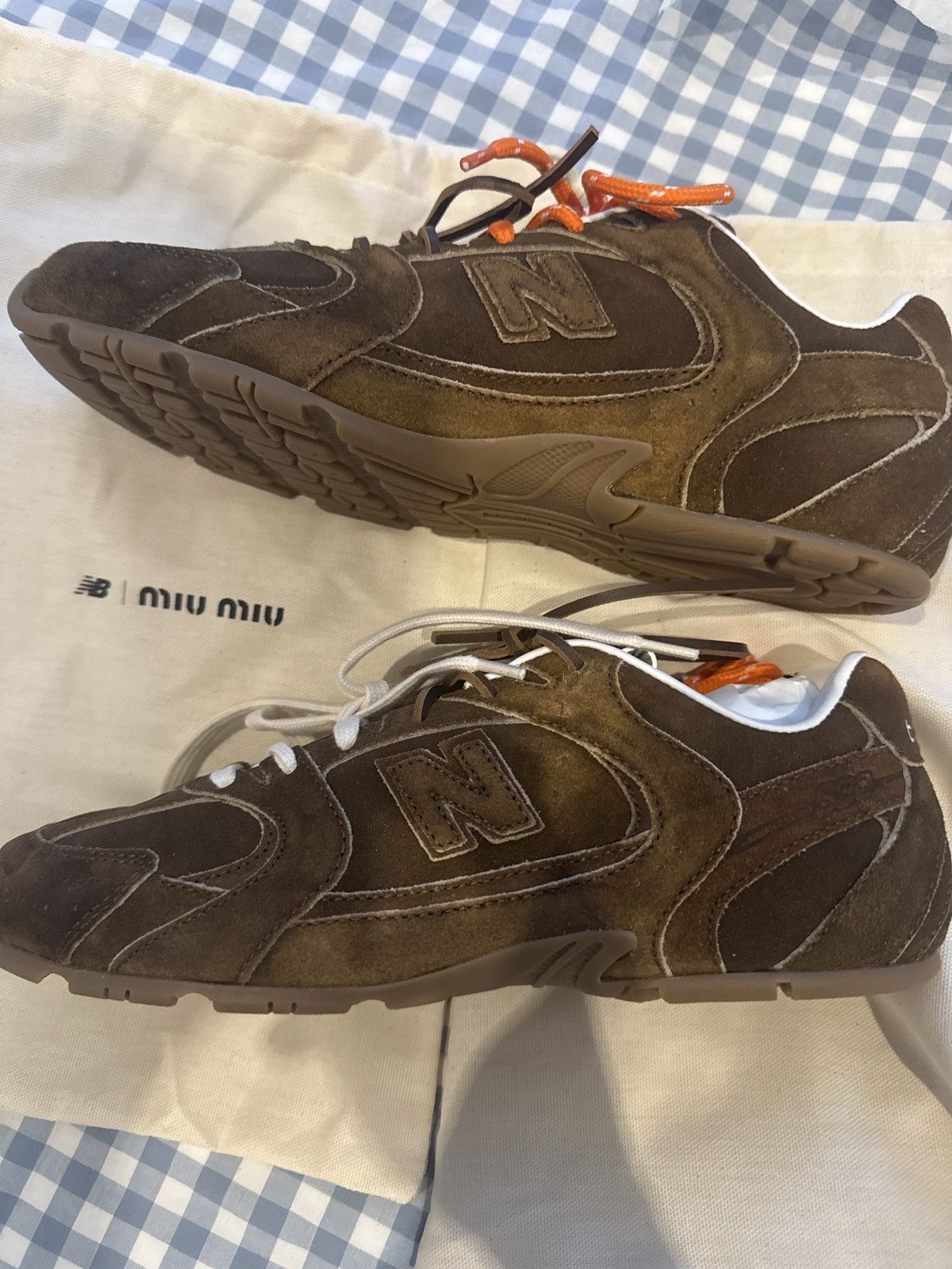 Miu Miu x New Balance 530 SL Suede Sneakers