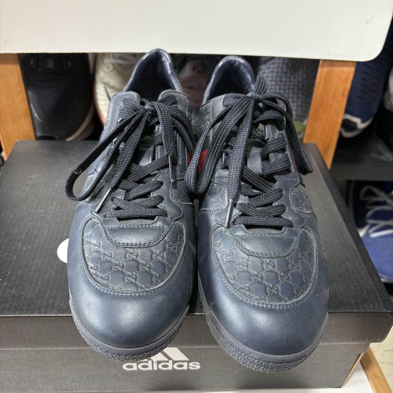 Gucci Gucci Leather Low-Top Casual Sneakers for Men - Size US 8 / EU 41 - 2 Thumbnail