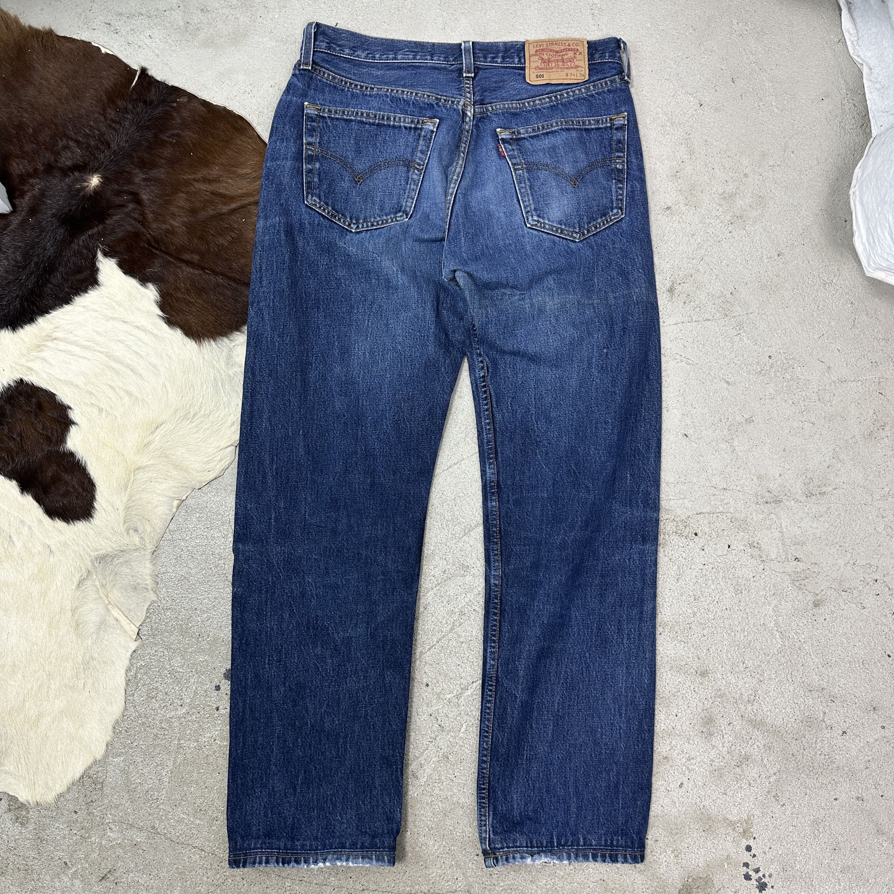 Levi's Vintage Denim Streetwear Preppy Levi's 501 Jeans 90s Size US 34 / EU 50 - 2 Thumbnail