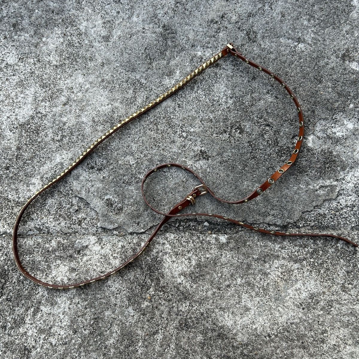 Vintage Vintage leather belt Size ONE SIZE - 4 Thumbnail
