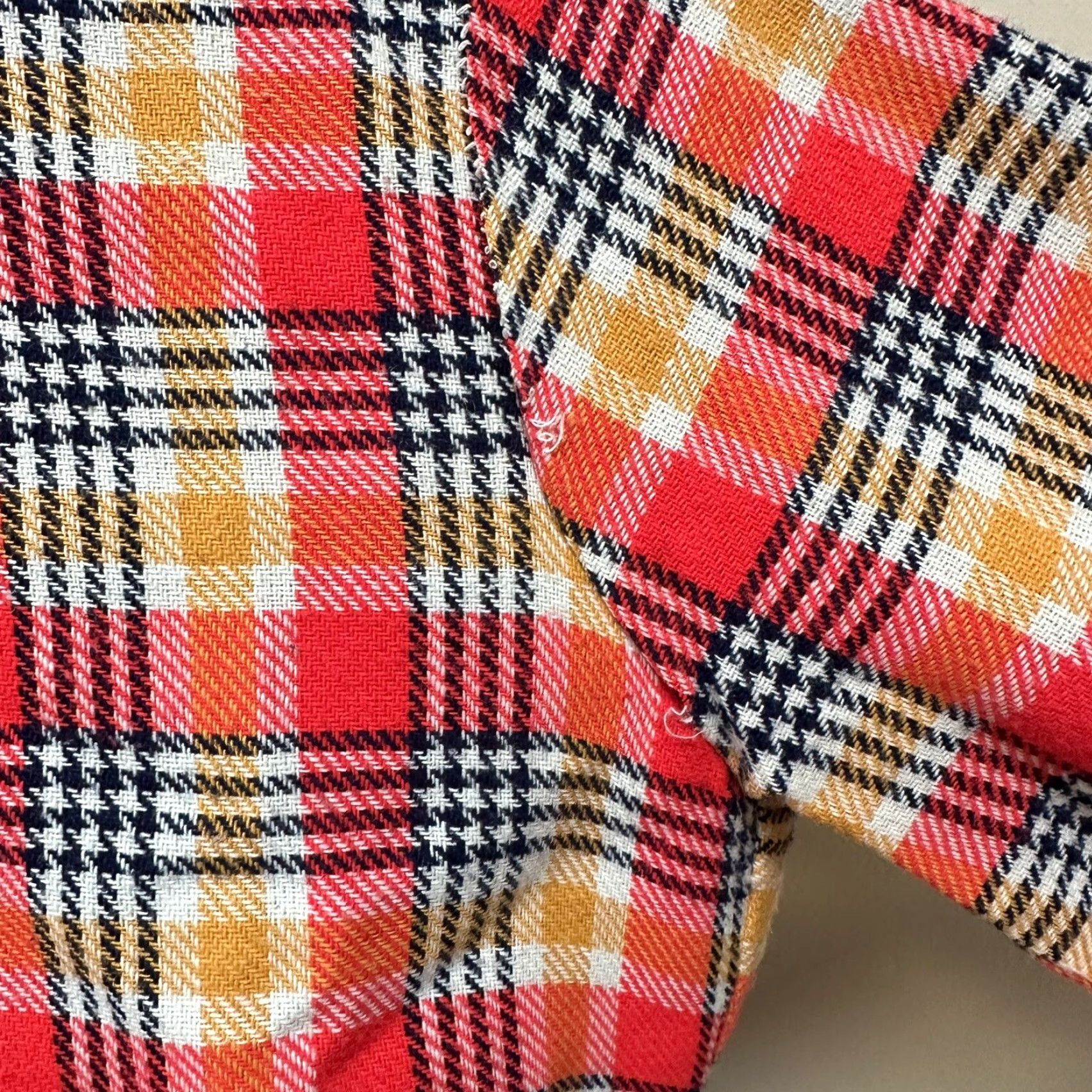 Sears VINTAGE Sears Loungees Retro Herringbone Dagger Collar Wrap House Coat Robe M/L Size ONE SIZE - 4 Thumbnail