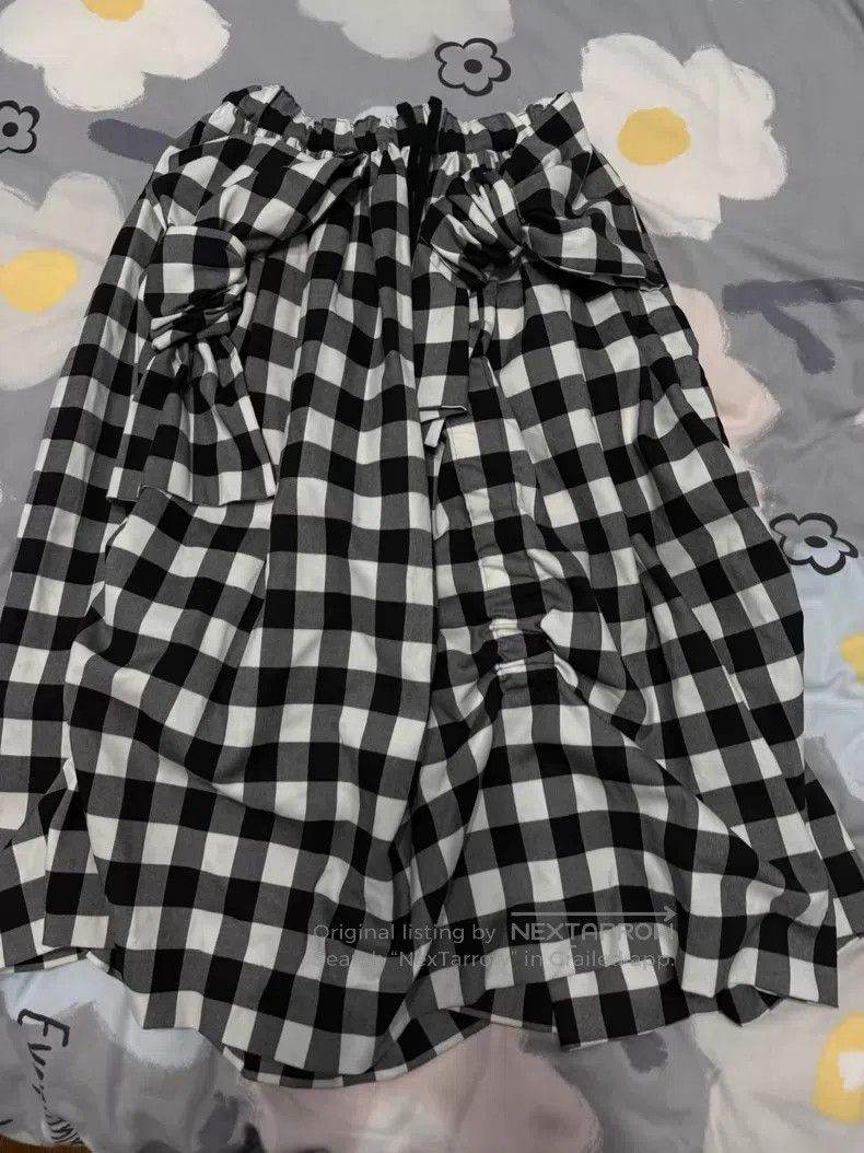 Comme des Garcons Comme Des Garcons size XS Main Line Black and White Plaid Size 25" / US 0 / IT 36 - 1 Thumbnail