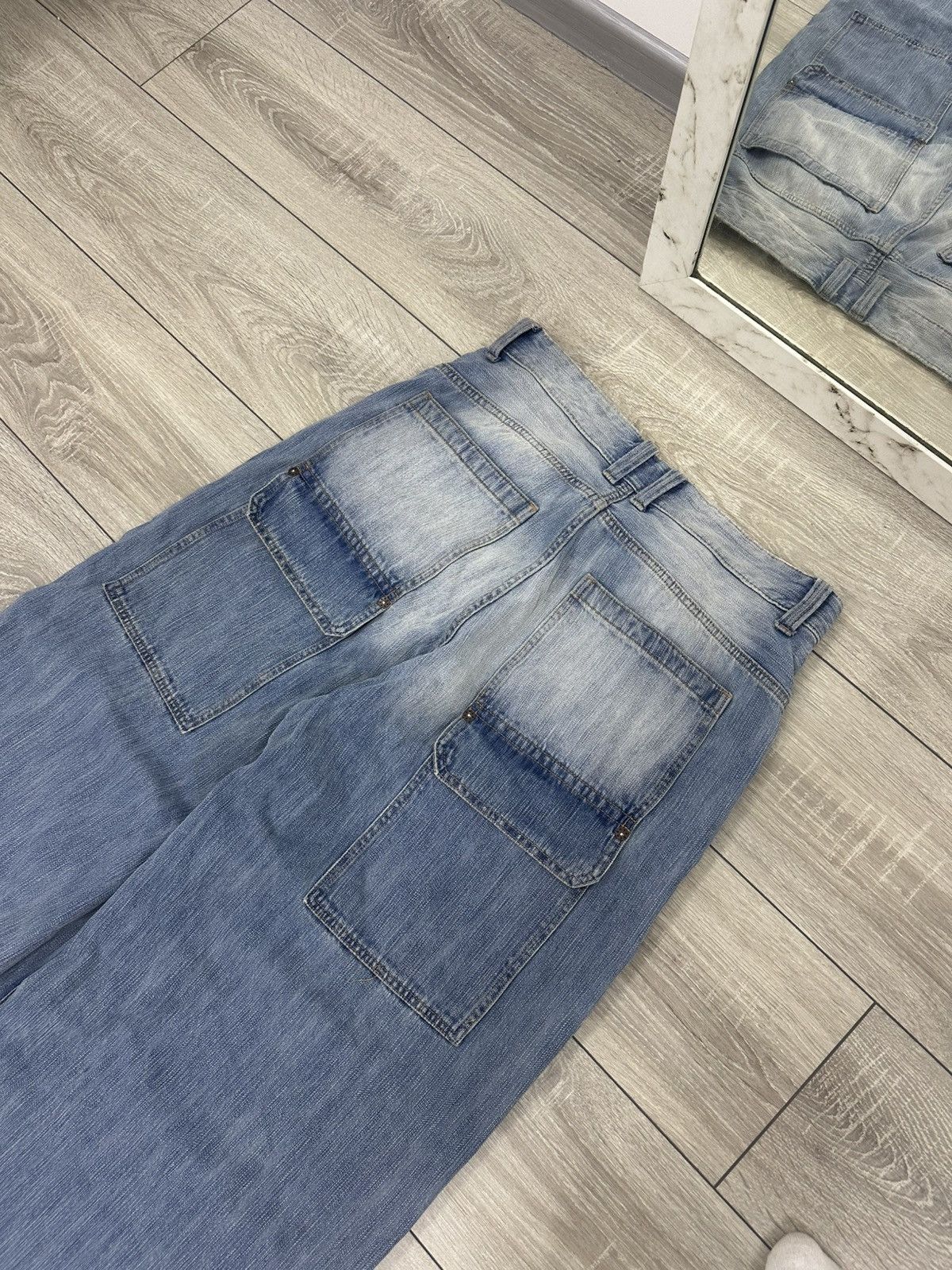 Japanese Brand Baggy Wide Y2K Jnco Style Jeans Japanese Style Size US 32 / EU 48 - 7 Thumbnail