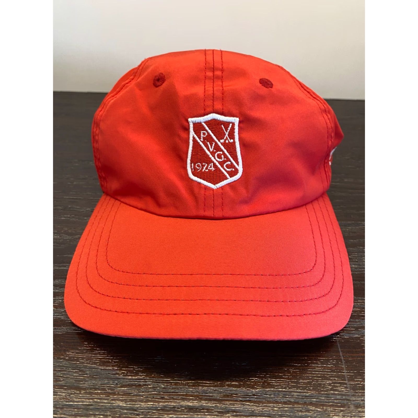 Vintage Palos Verdes Golf Club Hat Men One Size Red Strapback Pukka Headwear Adjustable Logo Front Scottен Cup Side California Beach City Classic Sports Size ONE SIZE - 2 Thumbnail