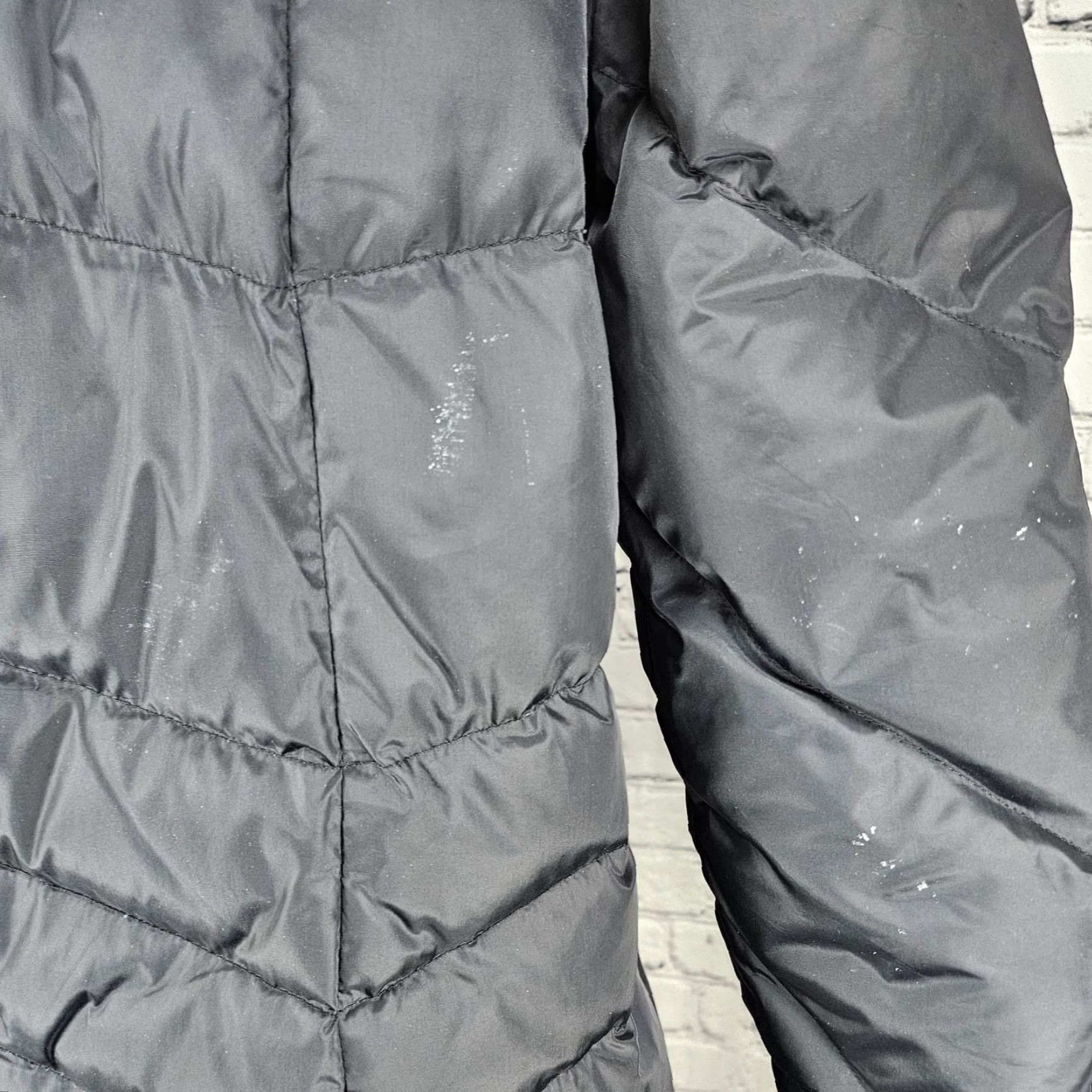 Vintage JLO Black Down Insulated Puffer Jacket Coat Long Sleeve Zip Snap Pockets L Women Jacket/Coat Size L / US 10 / IT 46 - 6 Thumbnail