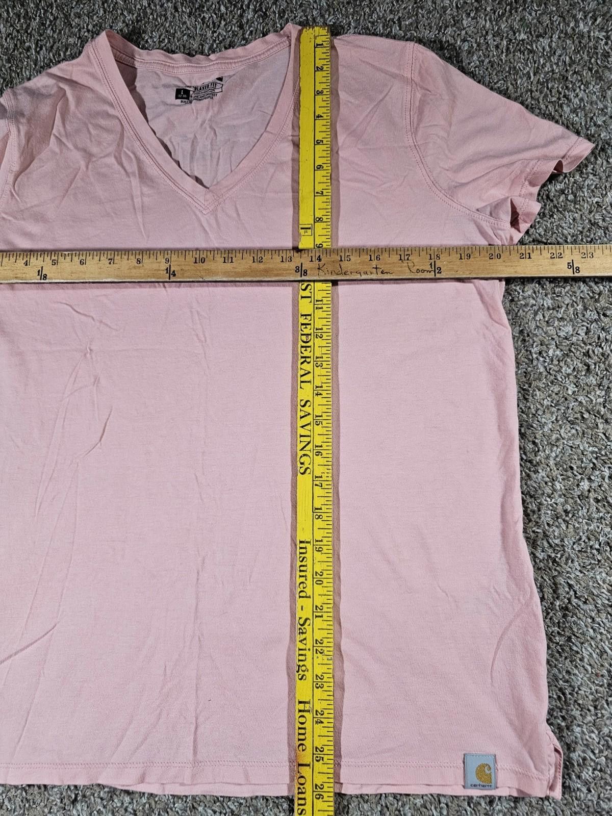 Carhartt Carhartt Relax Fit Lightweight V Neck Pink T-shirt L 12-14 Size L / US 10 / IT 46 - 5 Thumbnail