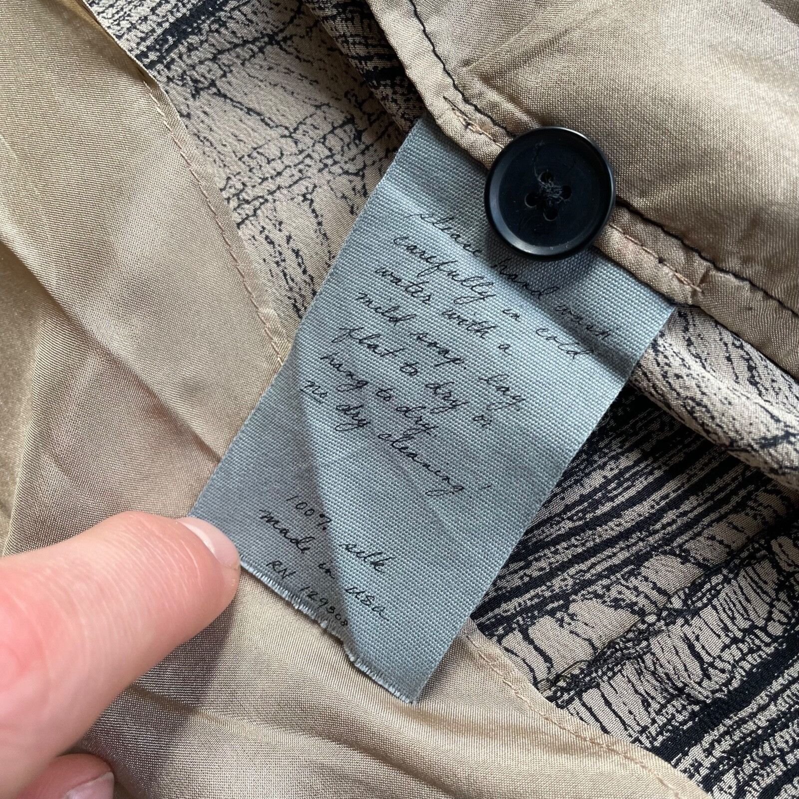 Vintage Raquel Allegra USA Made Silk Blazer Jacket 9163AC Size L / US 10 / IT 46 - 5 Thumbnail