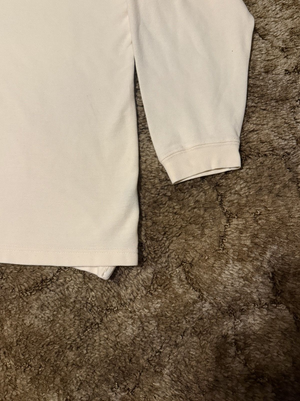 Guess Vintage Guess Small Logo Long Sleeve Polo Cream Large Size US L / EU 52-54 / 3 - 3 Thumbnail