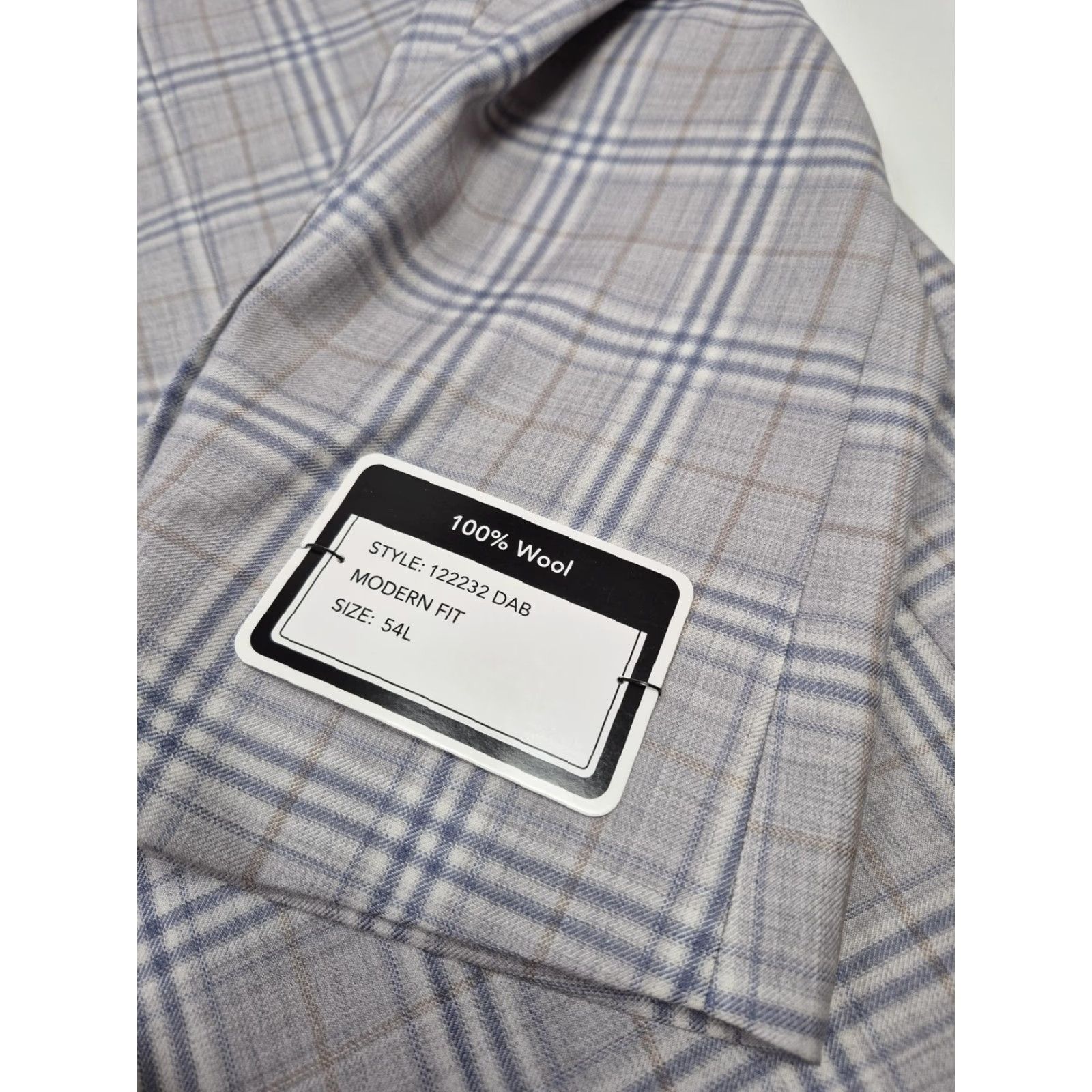 Vintage Giles & Jasper Blazer Mens 54L Gray Wool Plaid Modern Fit Sport Coat NWT Size 54R - 4 Thumbnail