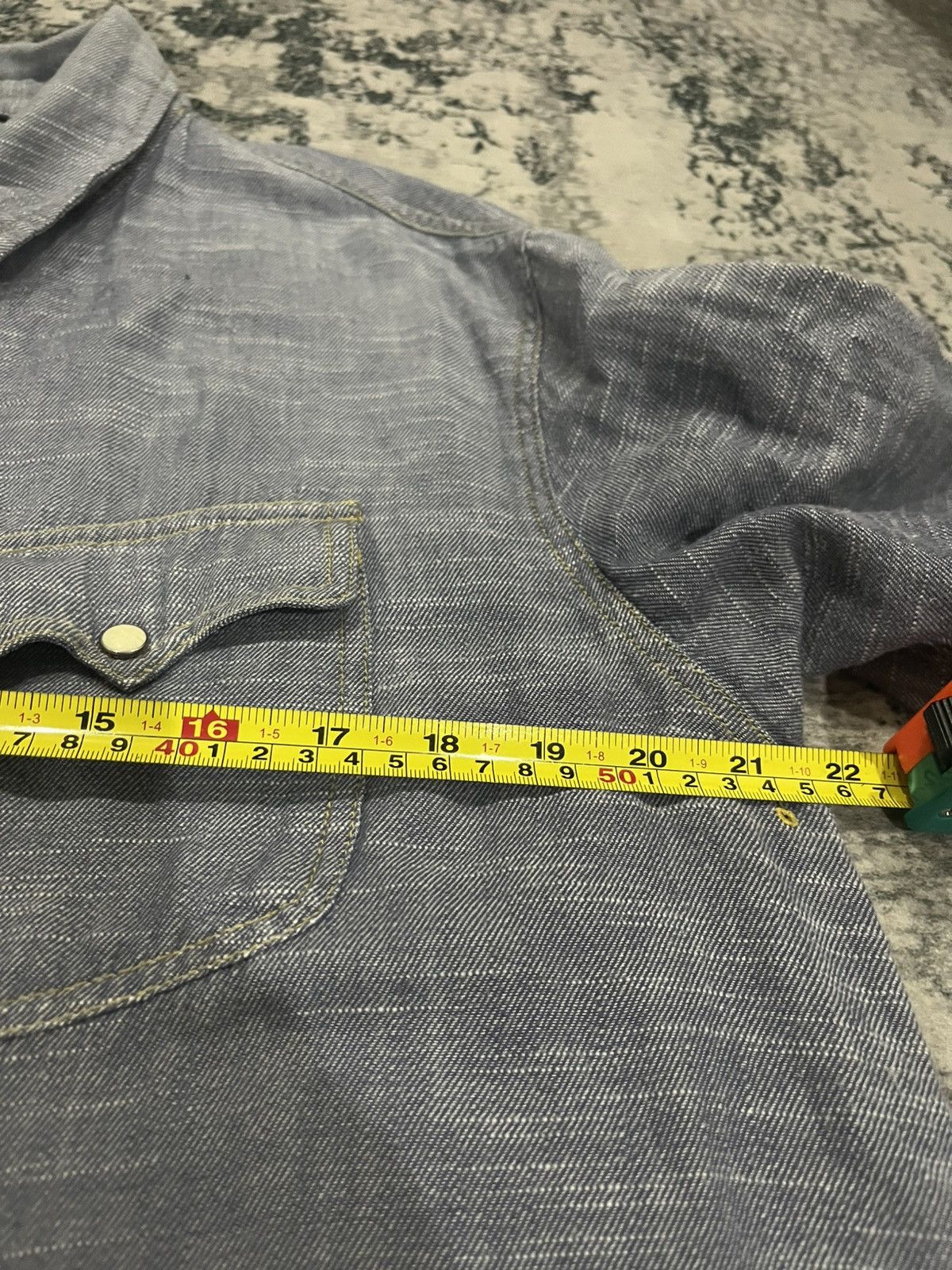 Fragment Design × Hiroshi Fujiwara × Japanese Brand Mad Hectic Chambray Button ups shirt Size US L / EU 52-54 / 3 - 13 Thumbnail