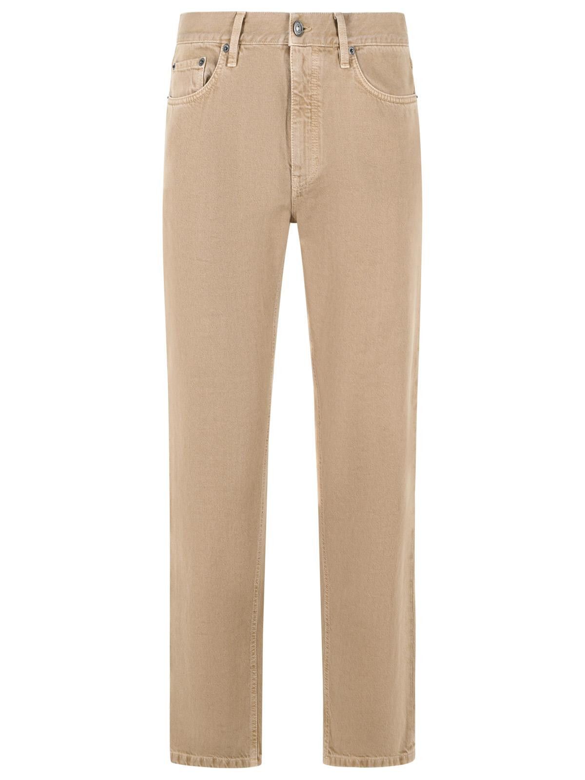 Ermenegildo Zegna ZEGNA Beige Cotton Jeans Size US 31 - 1 Thumbnail
