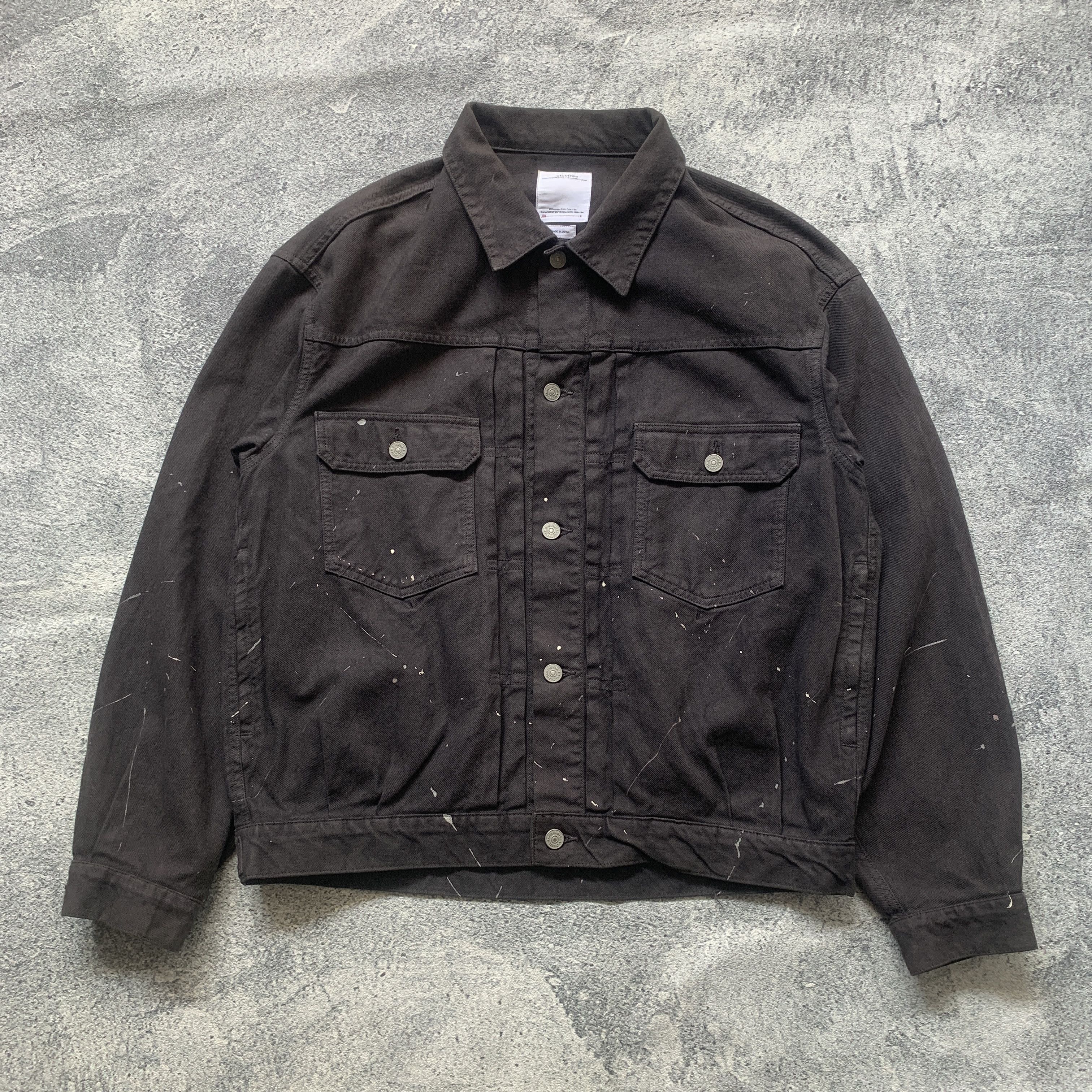 Visvim Visvim 101XX JKT Crash Black Denim Jacket | Grailed