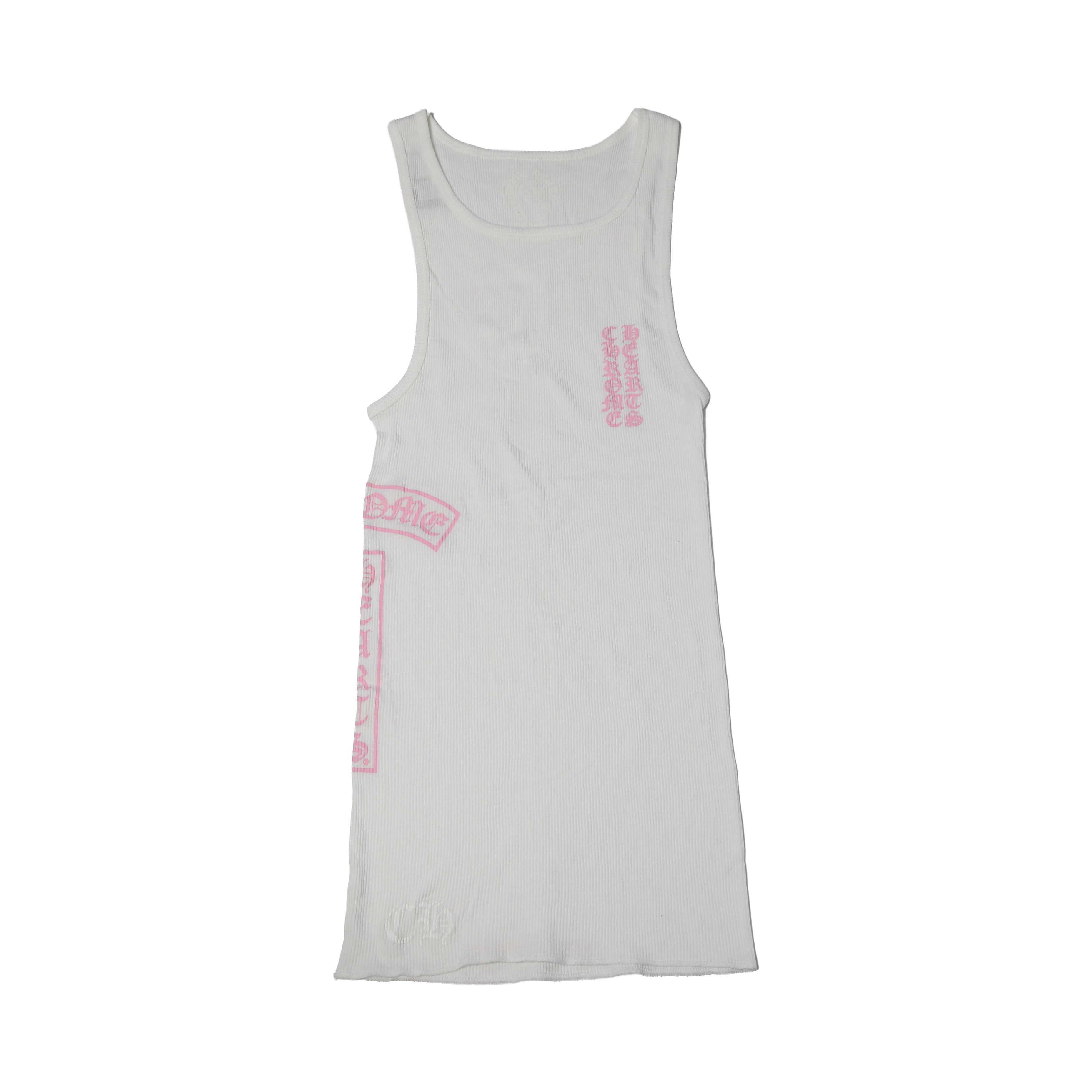 Chrome Hearts CHROME HEARTS LOVE YOU RIB TANK WHITE/BLACK | Grailed