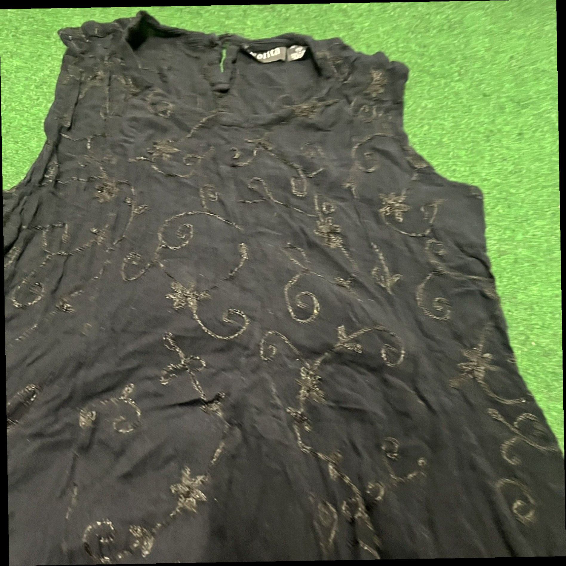 Vintage Vintage Xotica Dress Women's XL Maxi Goth Beach Summer Cover Up Size XL / US 12-14 / IT 48-50 - 2 Thumbnail